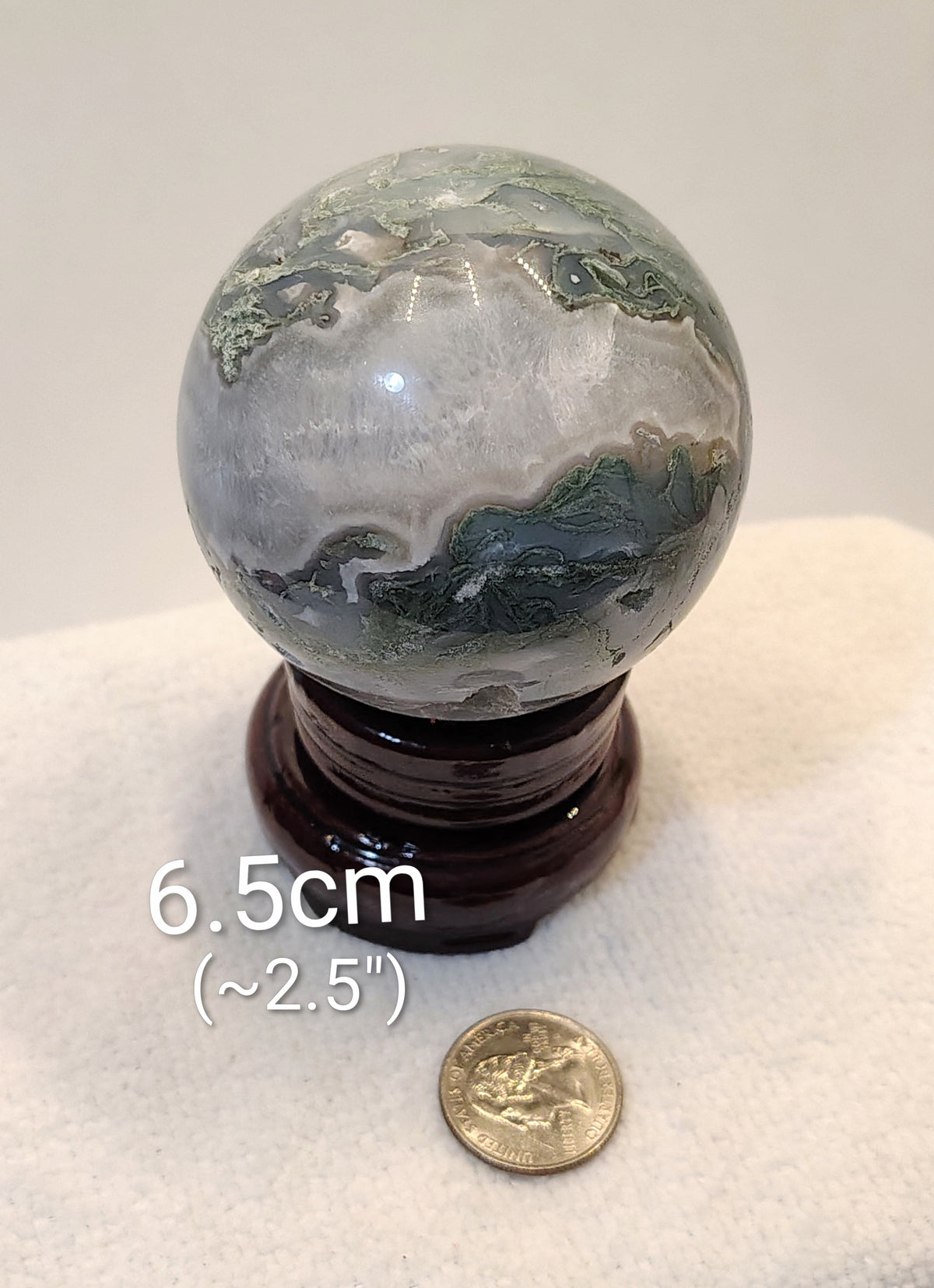 Lush Garden Moss Agate Spheres with Druzy Vugs