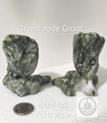 Hand-Carved Green Jade "Groot" Crystal Carving