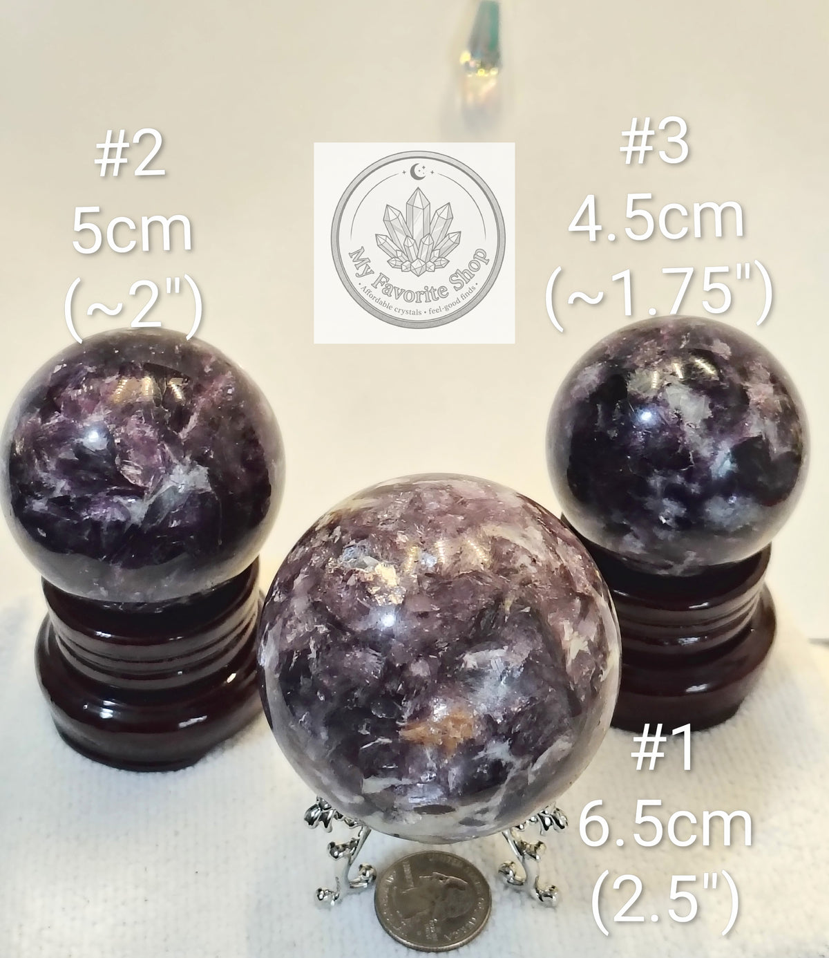 Lepidolite Mica Spheres