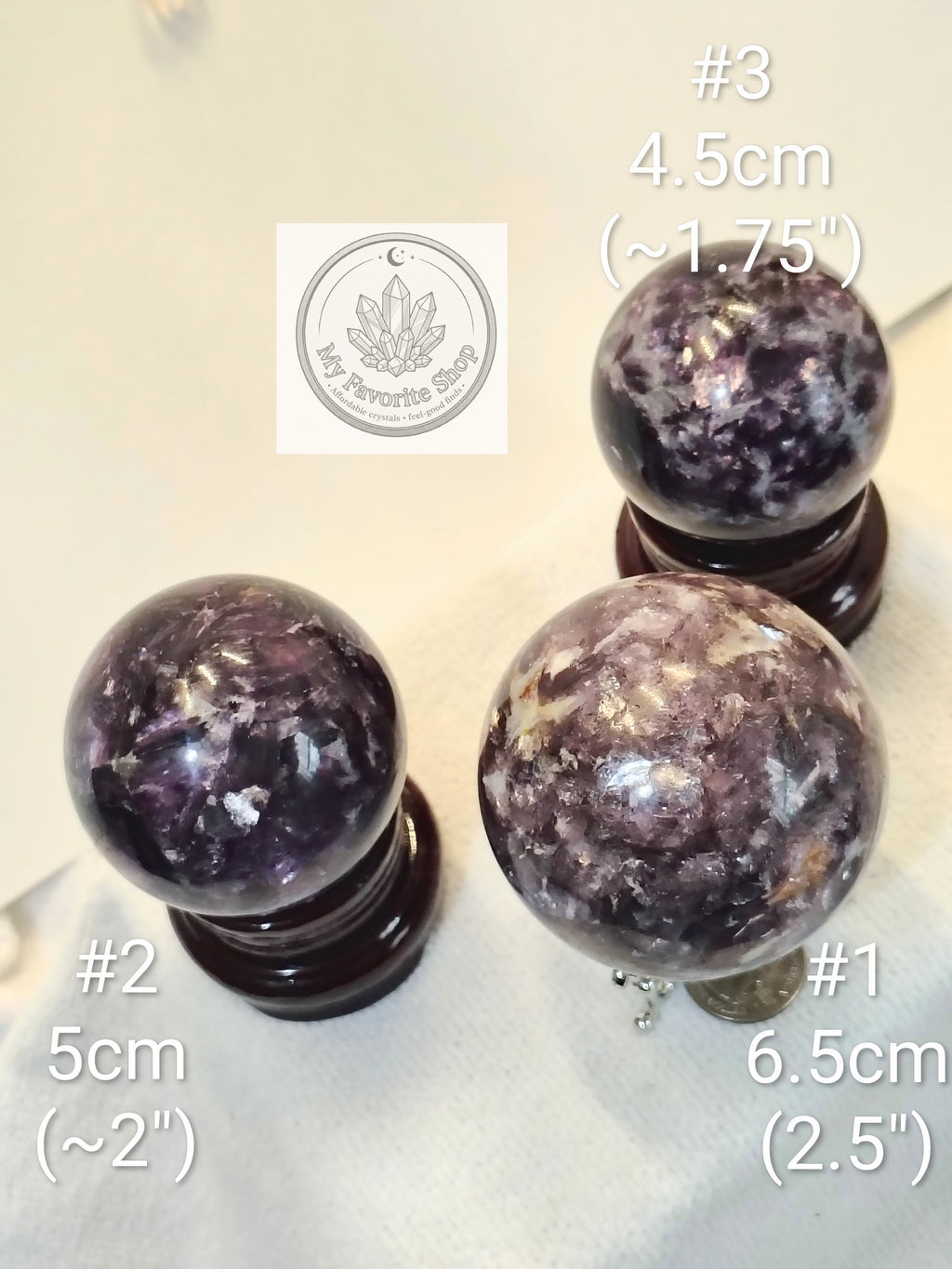 Lepidolite Mica Spheres