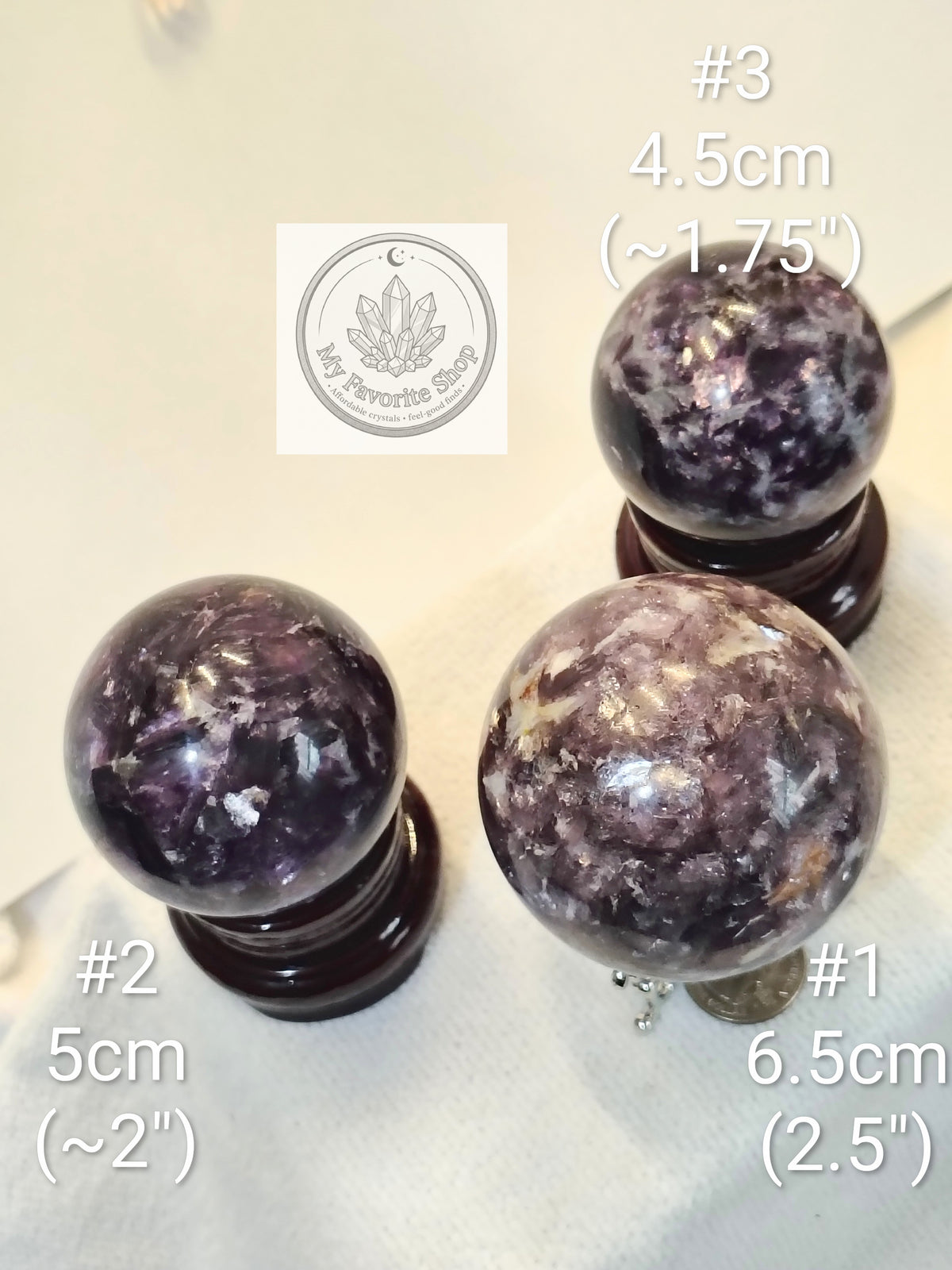 Lepidolite Mica Spheres