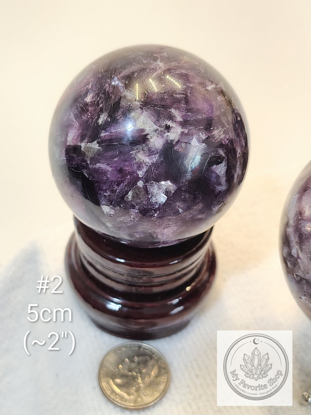 Lepidolite Mica Spheres