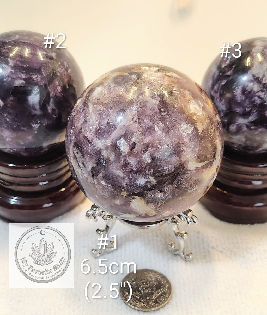 Lepidolite Mica Spheres