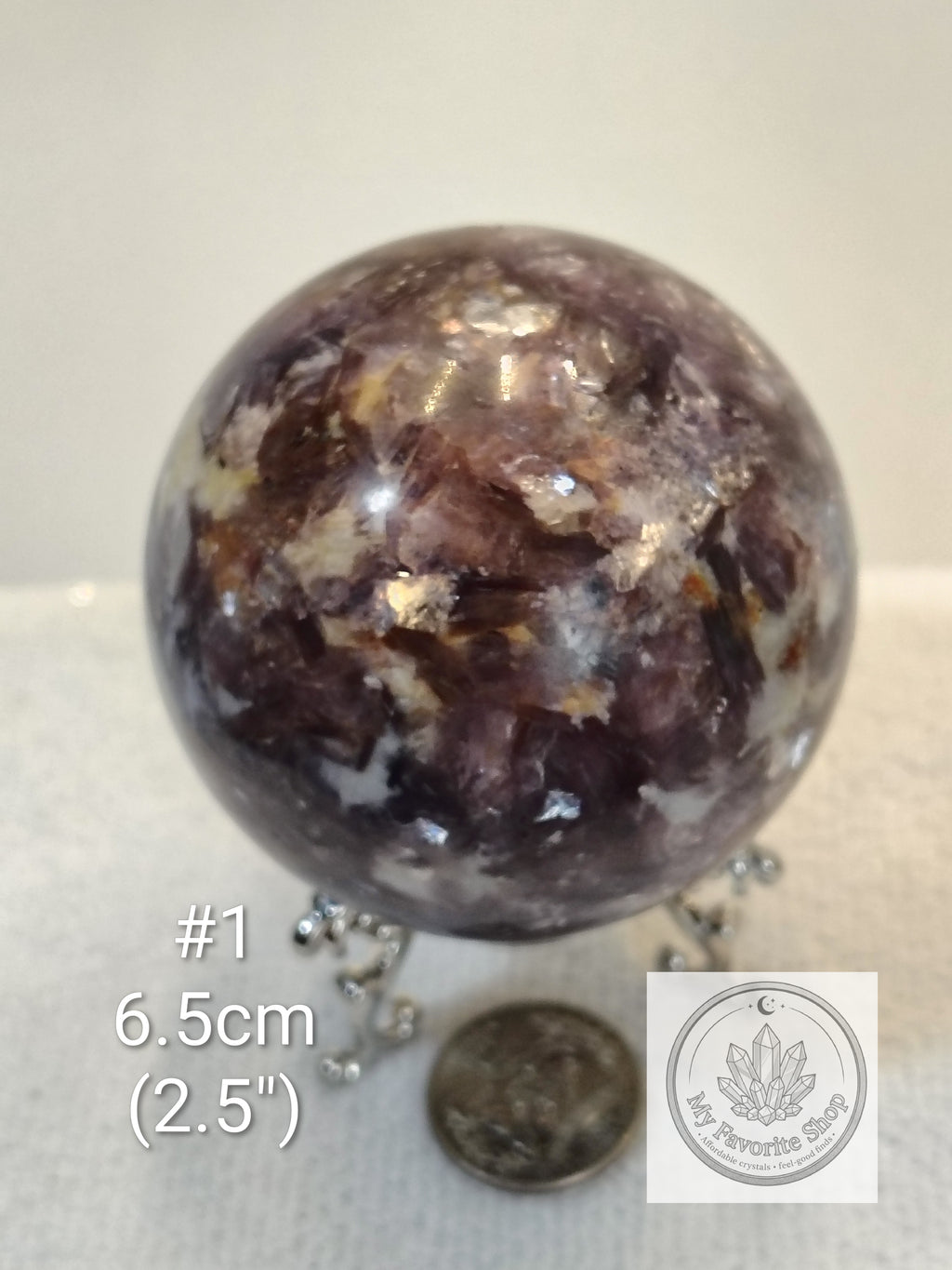 Lepidolite Mica Spheres