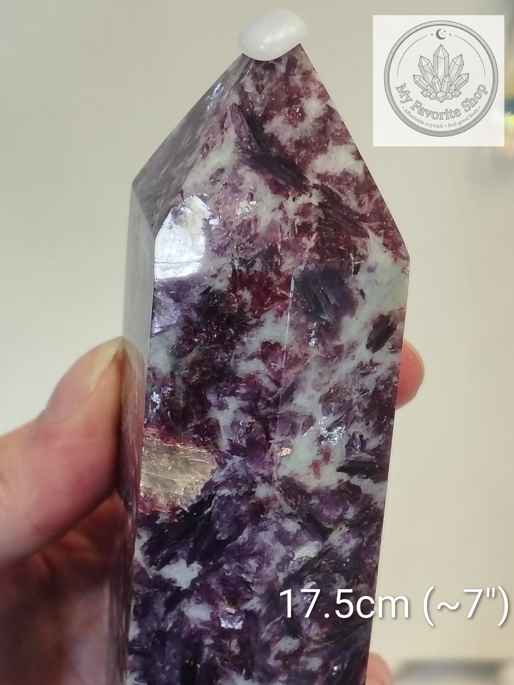 Divine Peace: Large Lepidolite Statement Tower