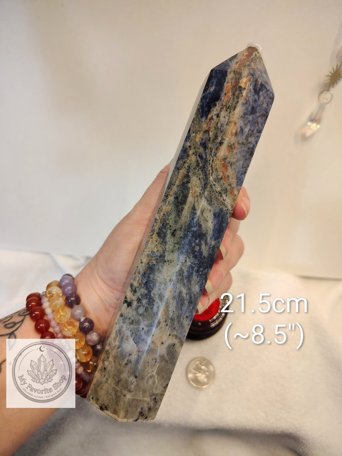 Massive Sodalite Statement Tower / Generator