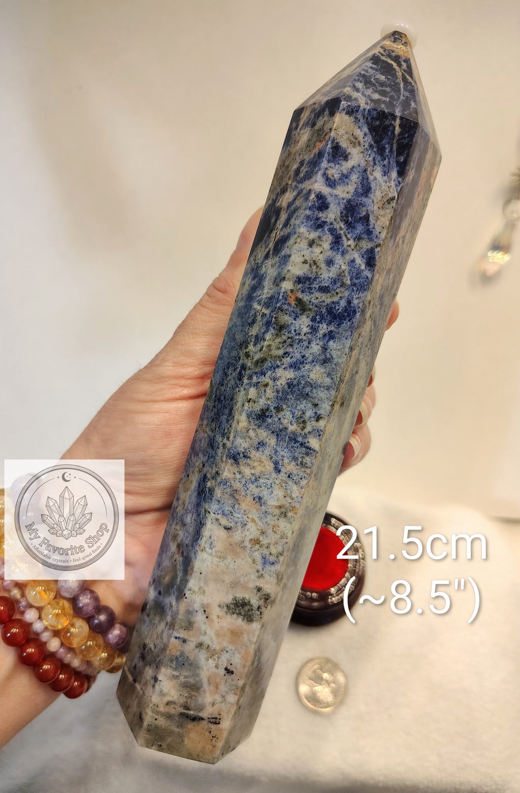 Massive Sodalite Statement Tower / Generator