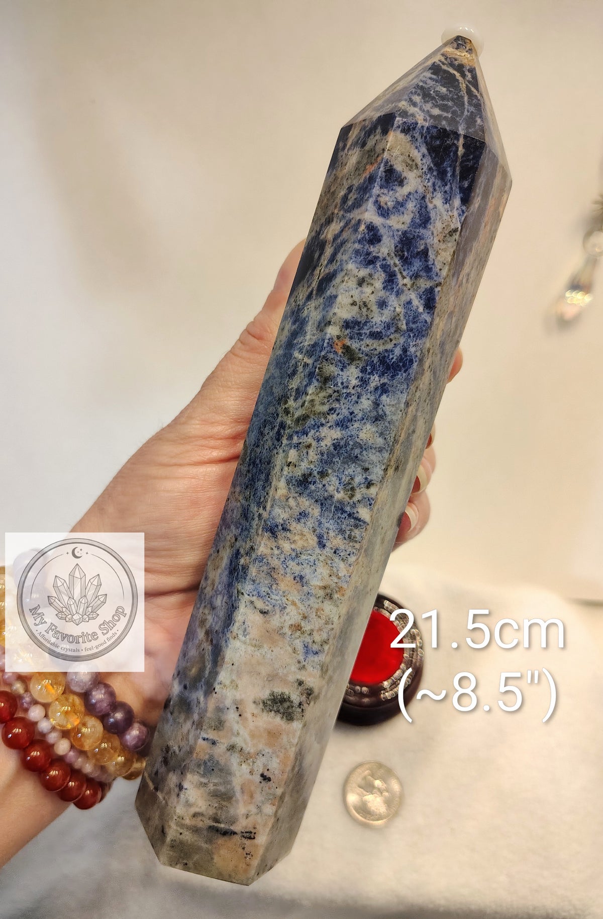 Massive Sodalite Statement Tower / Generator