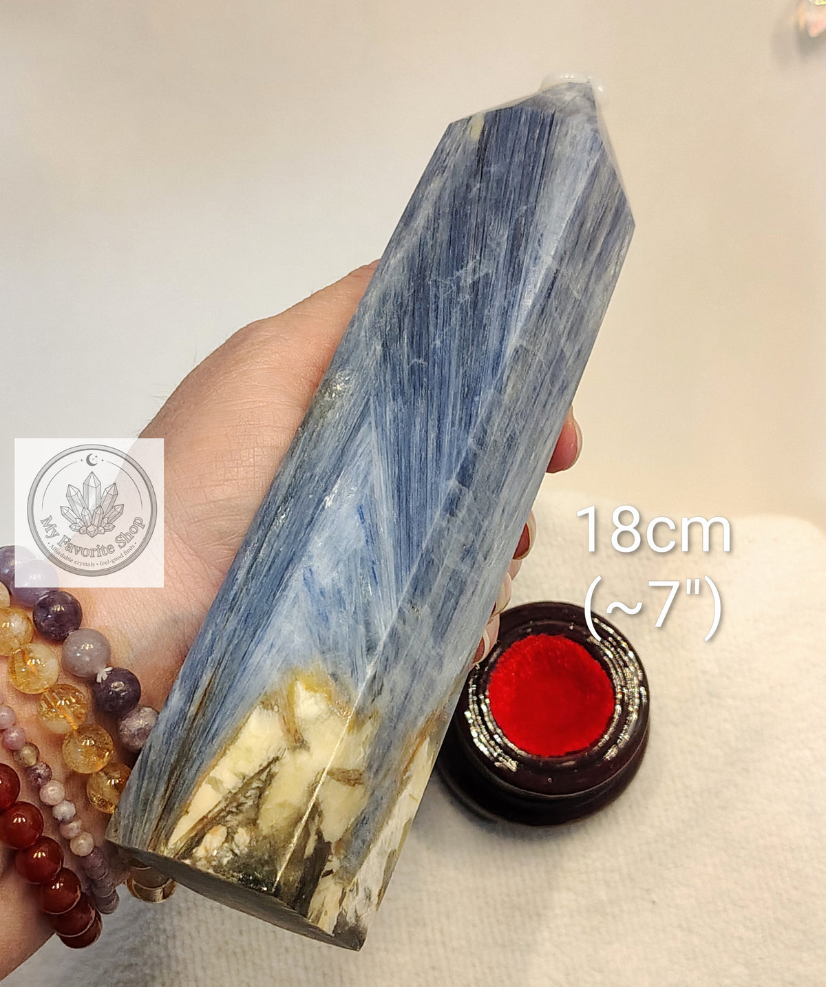 Massive Blue Kyanite Statement Tower