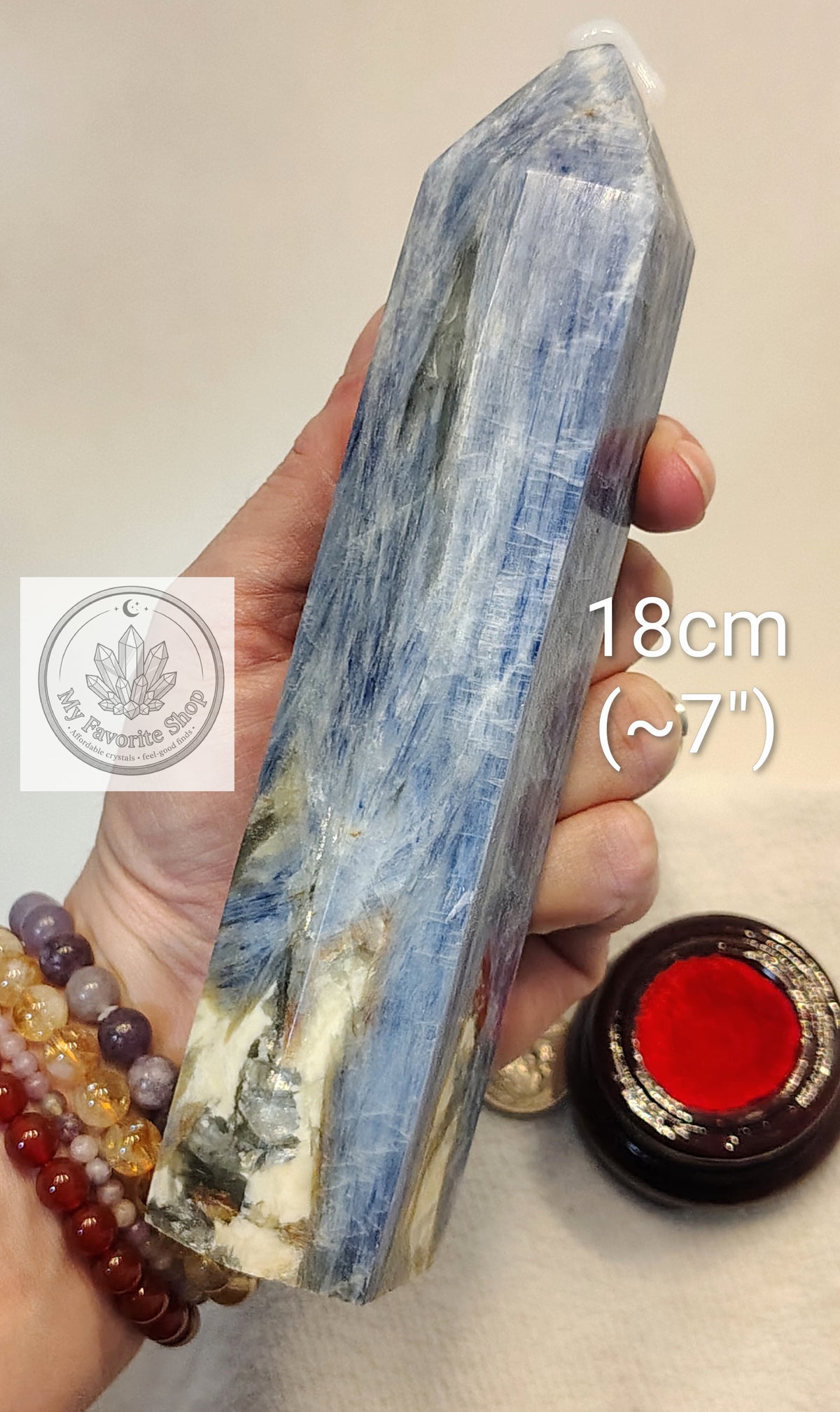 Massive Blue Kyanite Statement Tower