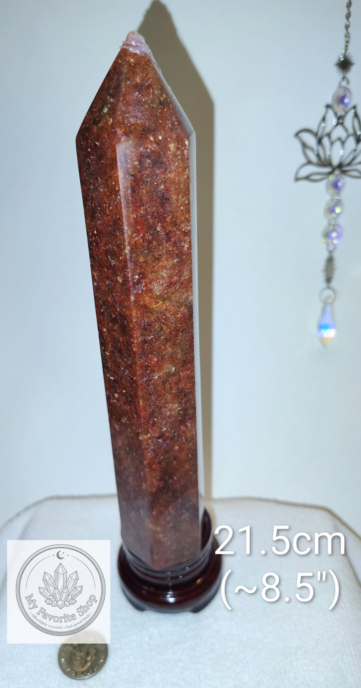 Statement Strawberry Quartz Crystal Tower / Generator