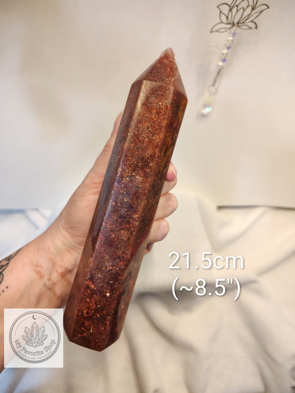 Statement Strawberry Quartz Crystal Tower / Generator