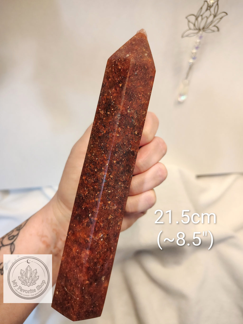 Statement Strawberry Quartz Crystal Tower / Generator