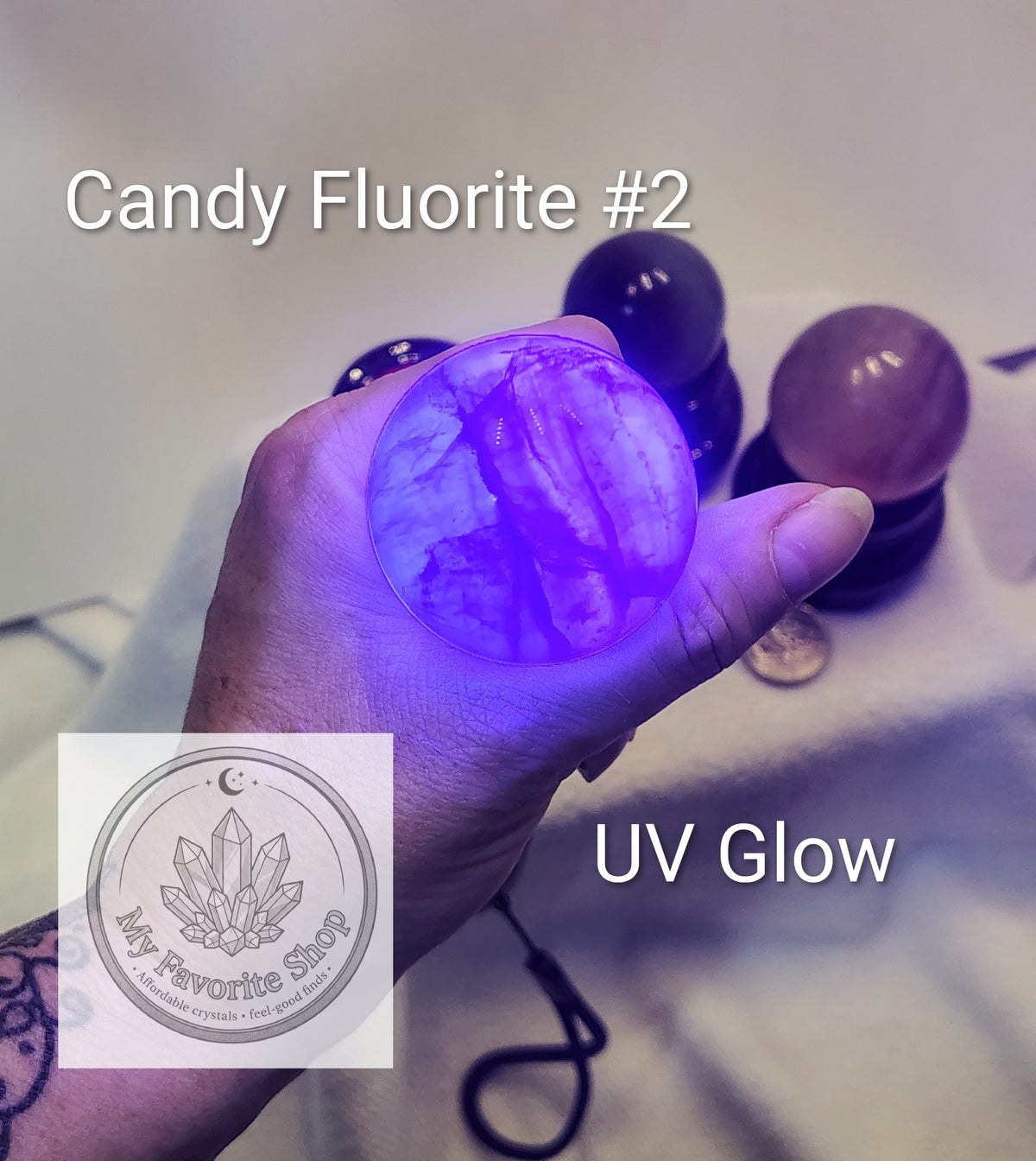 Vibrant Candy Fluorite Spheres
