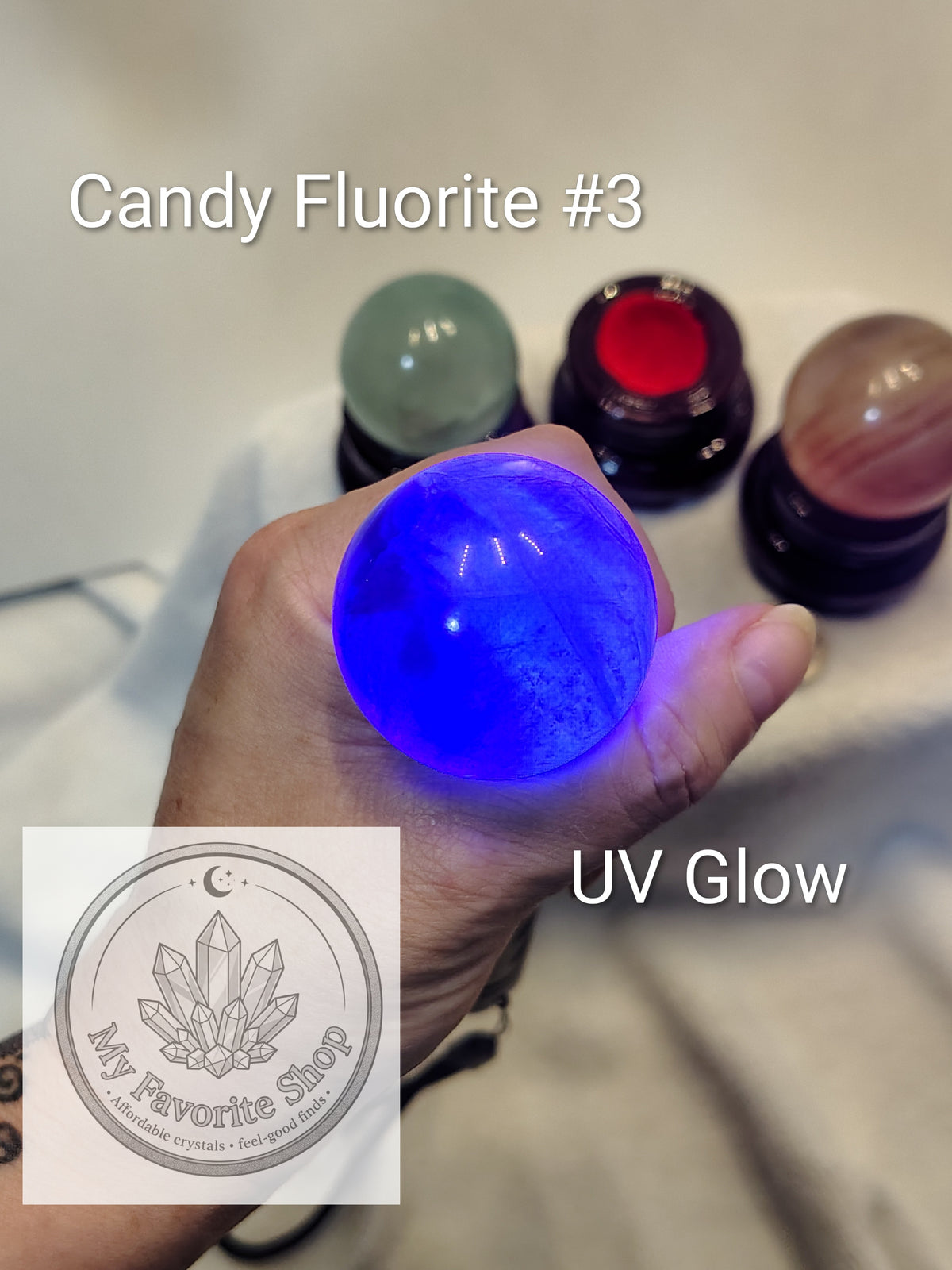 Vibrant Candy Fluorite Spheres