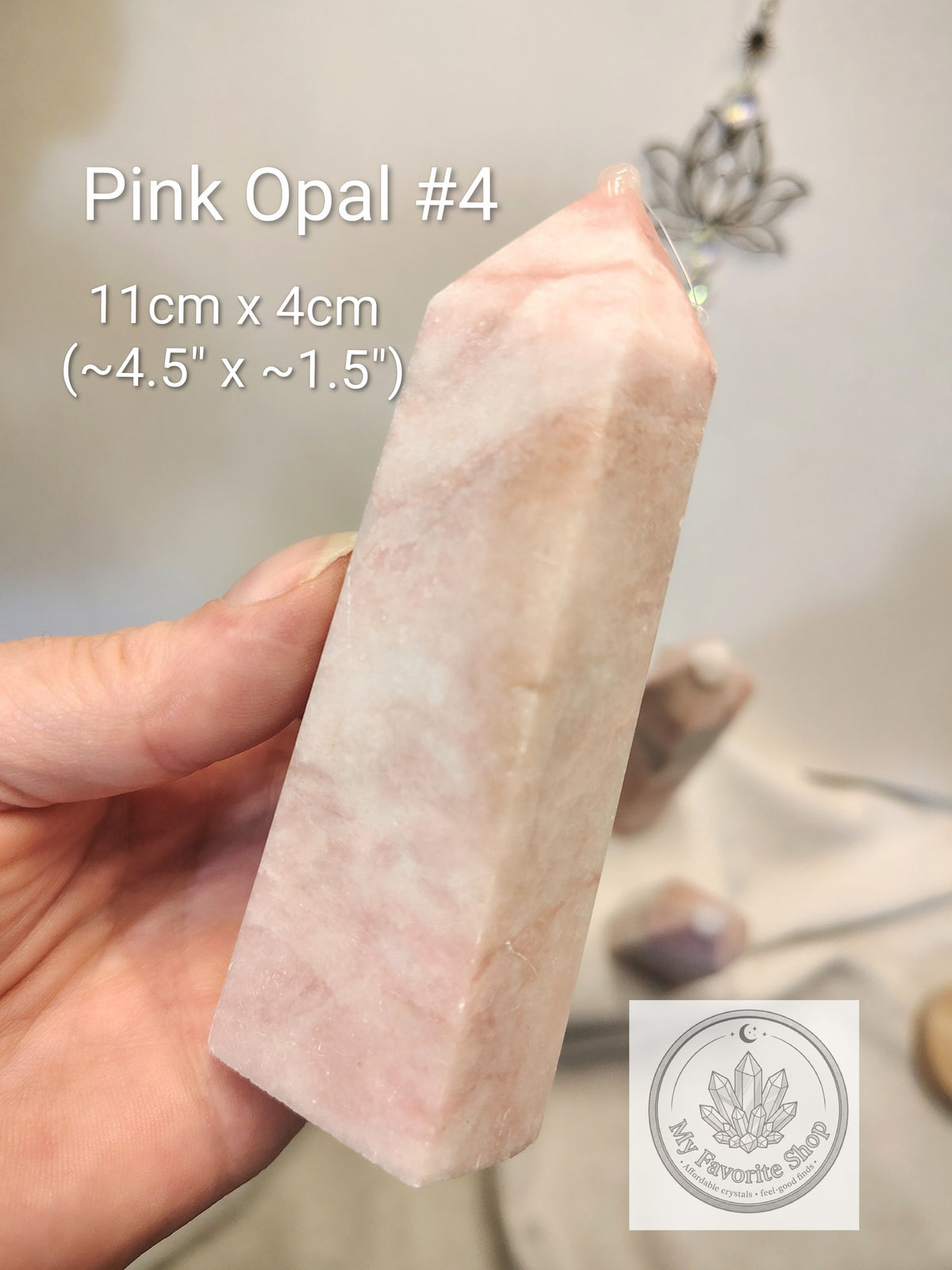 Natural Pink Opal Towers (Choose Your Piece)