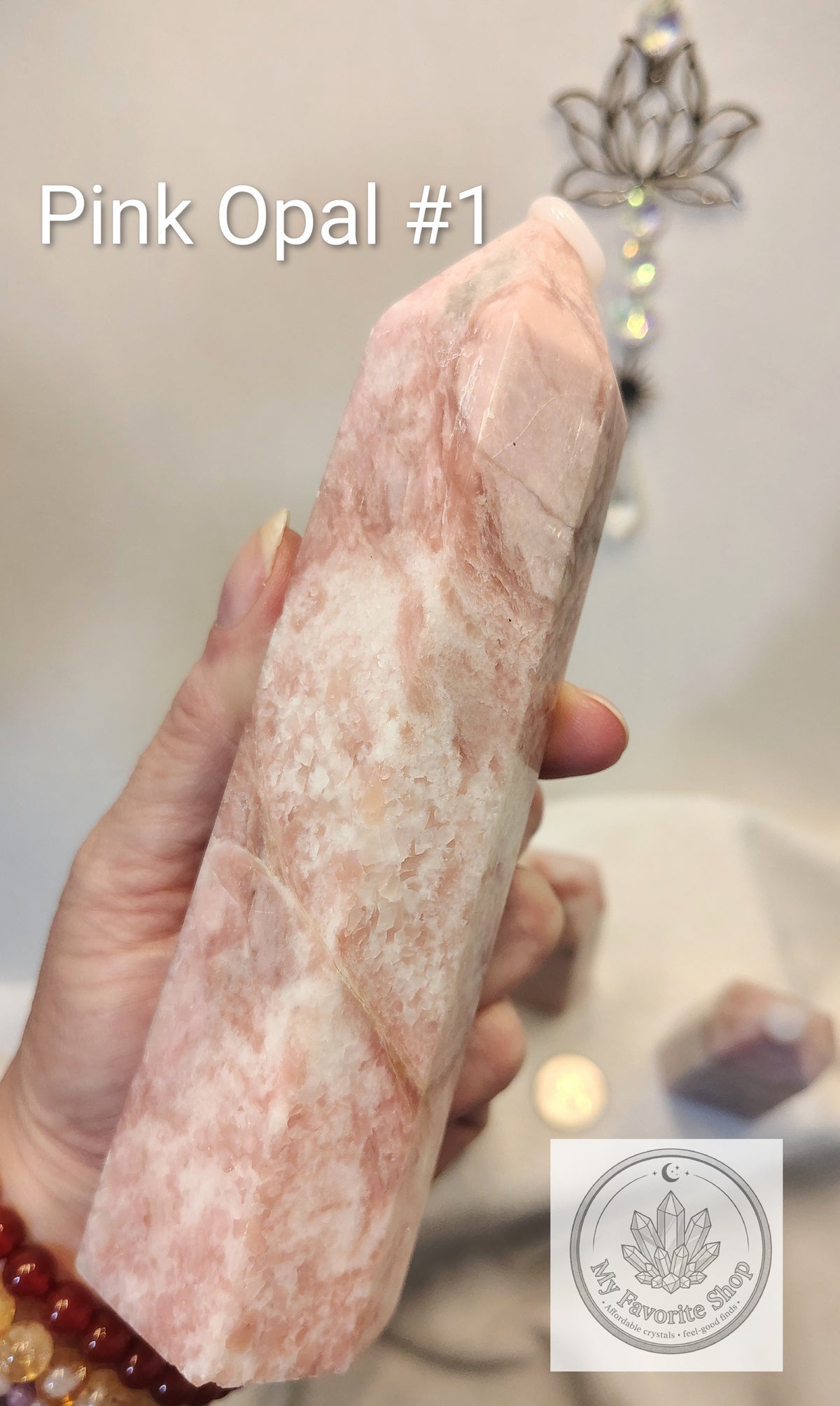 Natural Pink Opal Towers (Choose Your Piece)