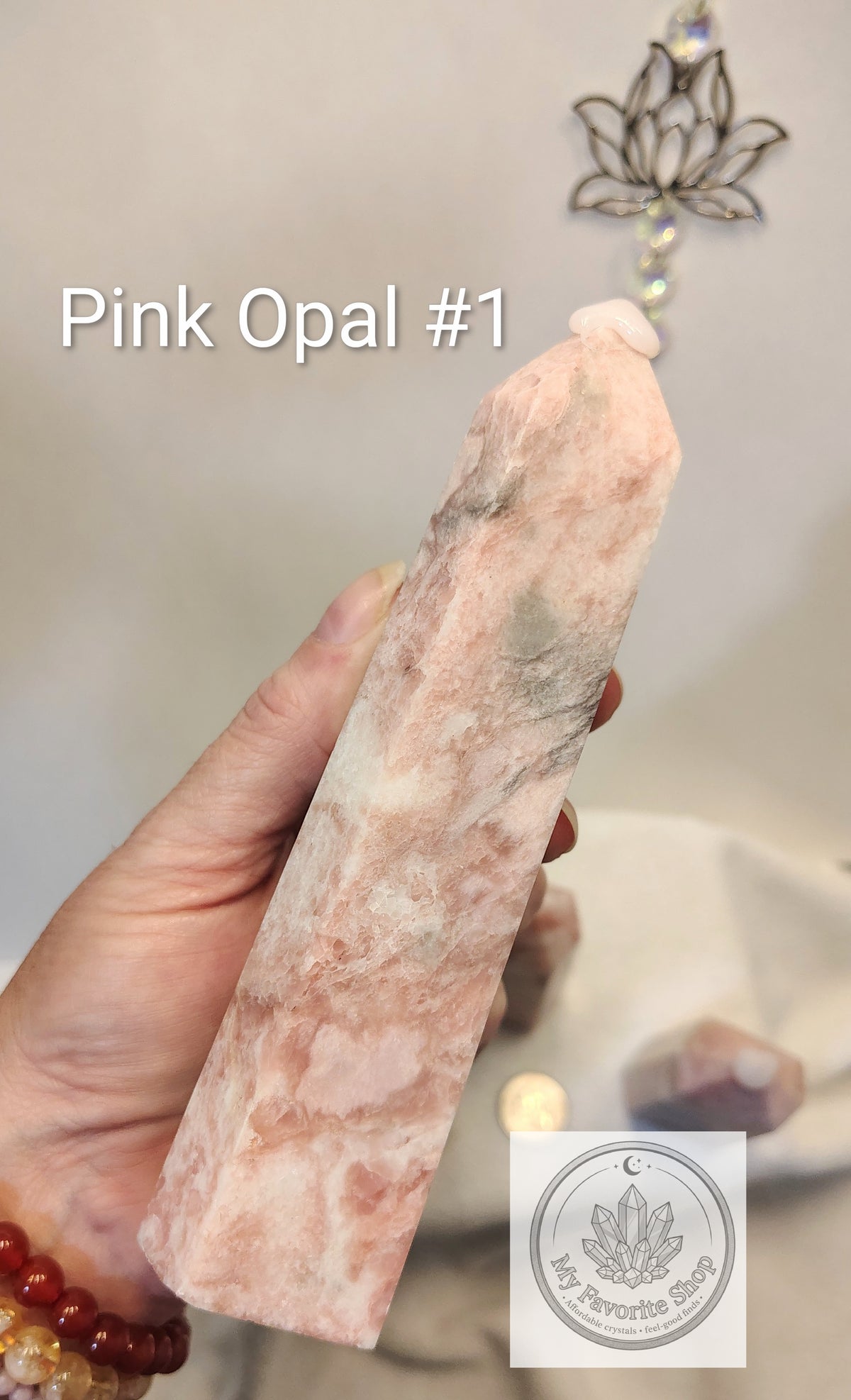 Natural Pink Opal Towers (Choose Your Piece)