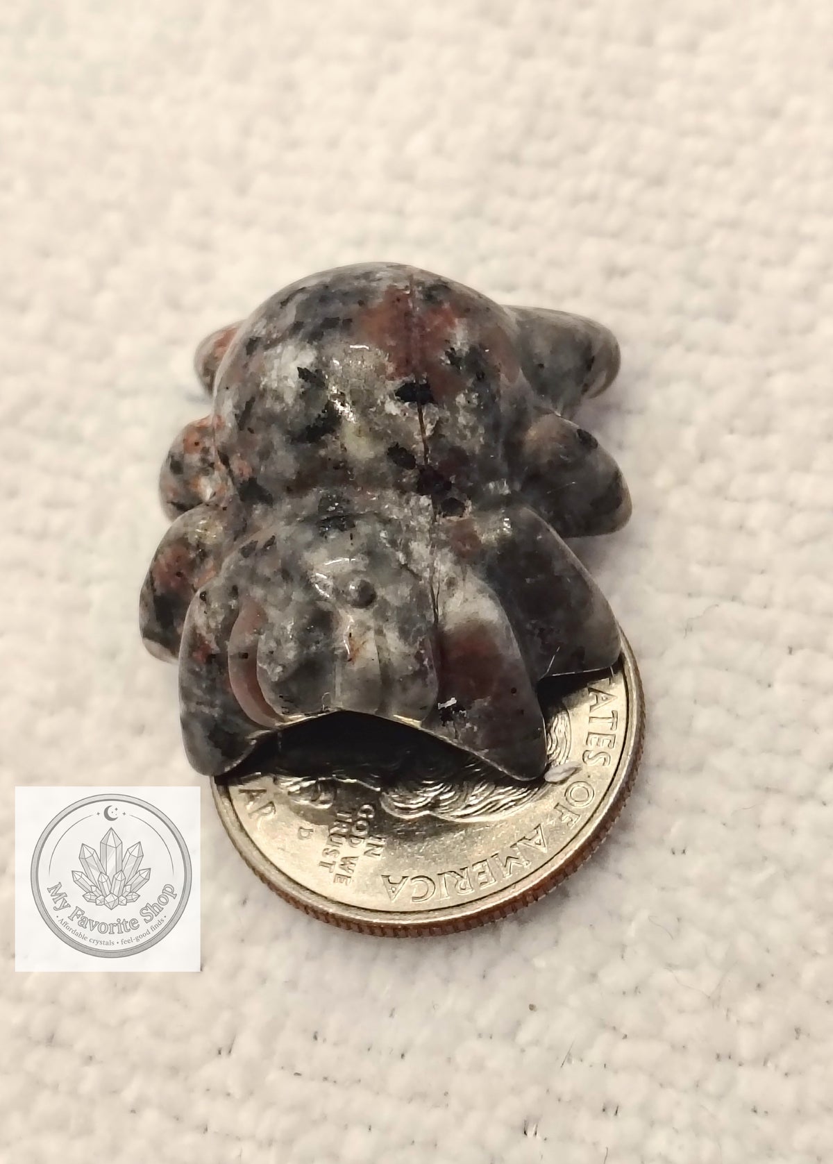 Glowing Web-Weaver: Emberlite Tiny Spider Carving