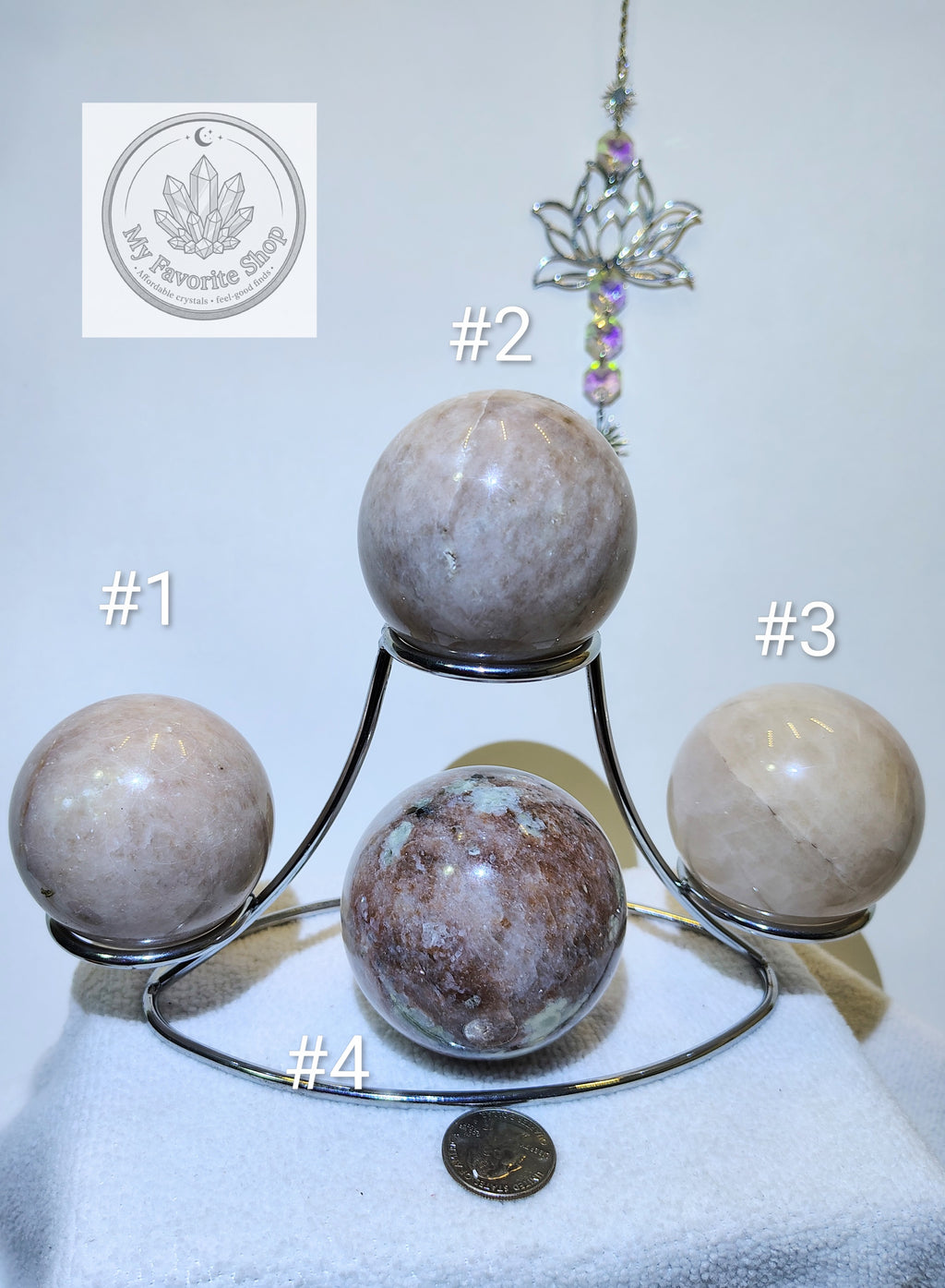 Pink Amethyst Gemstone Spheres