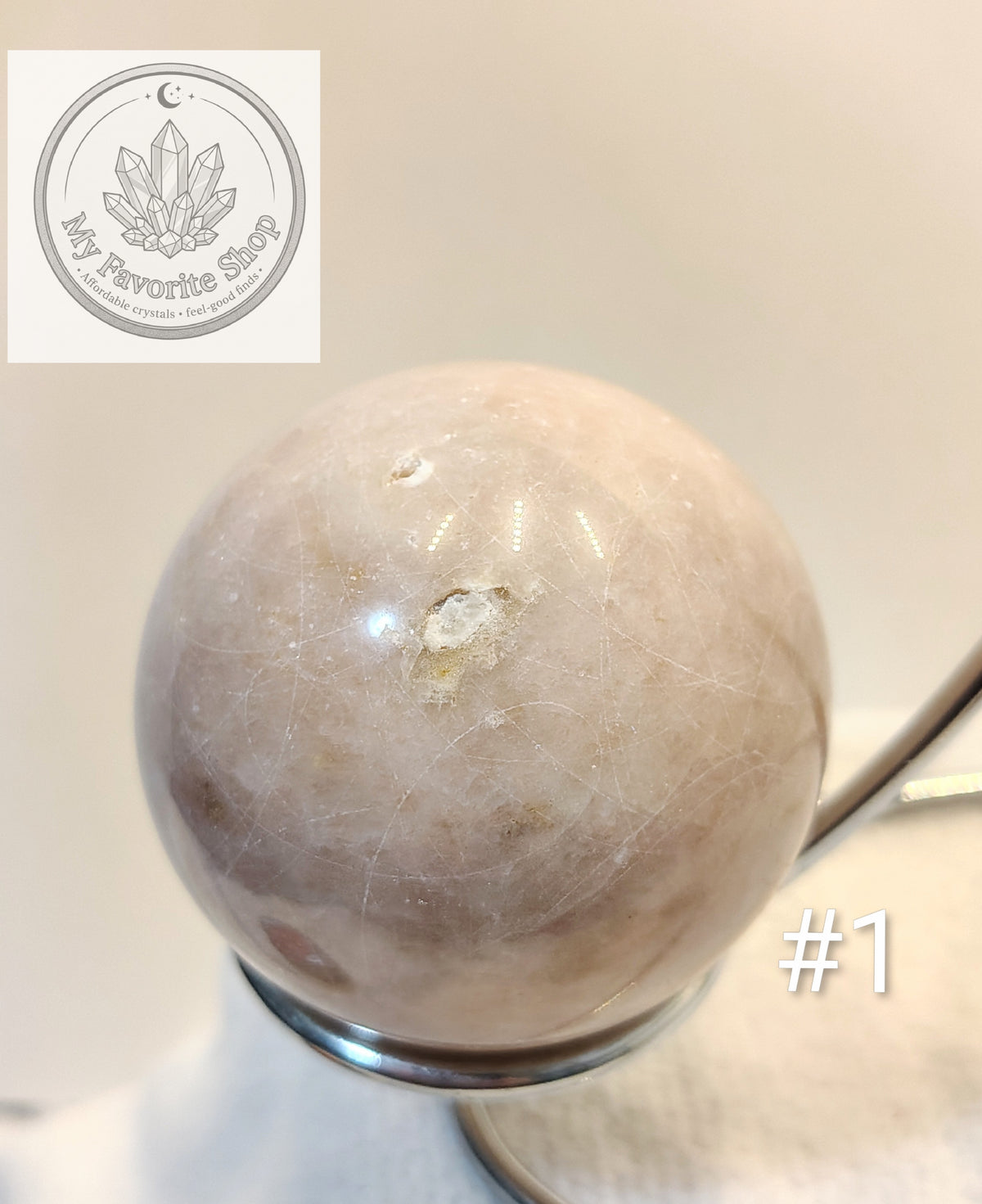Pink Amethyst Gemstone Spheres