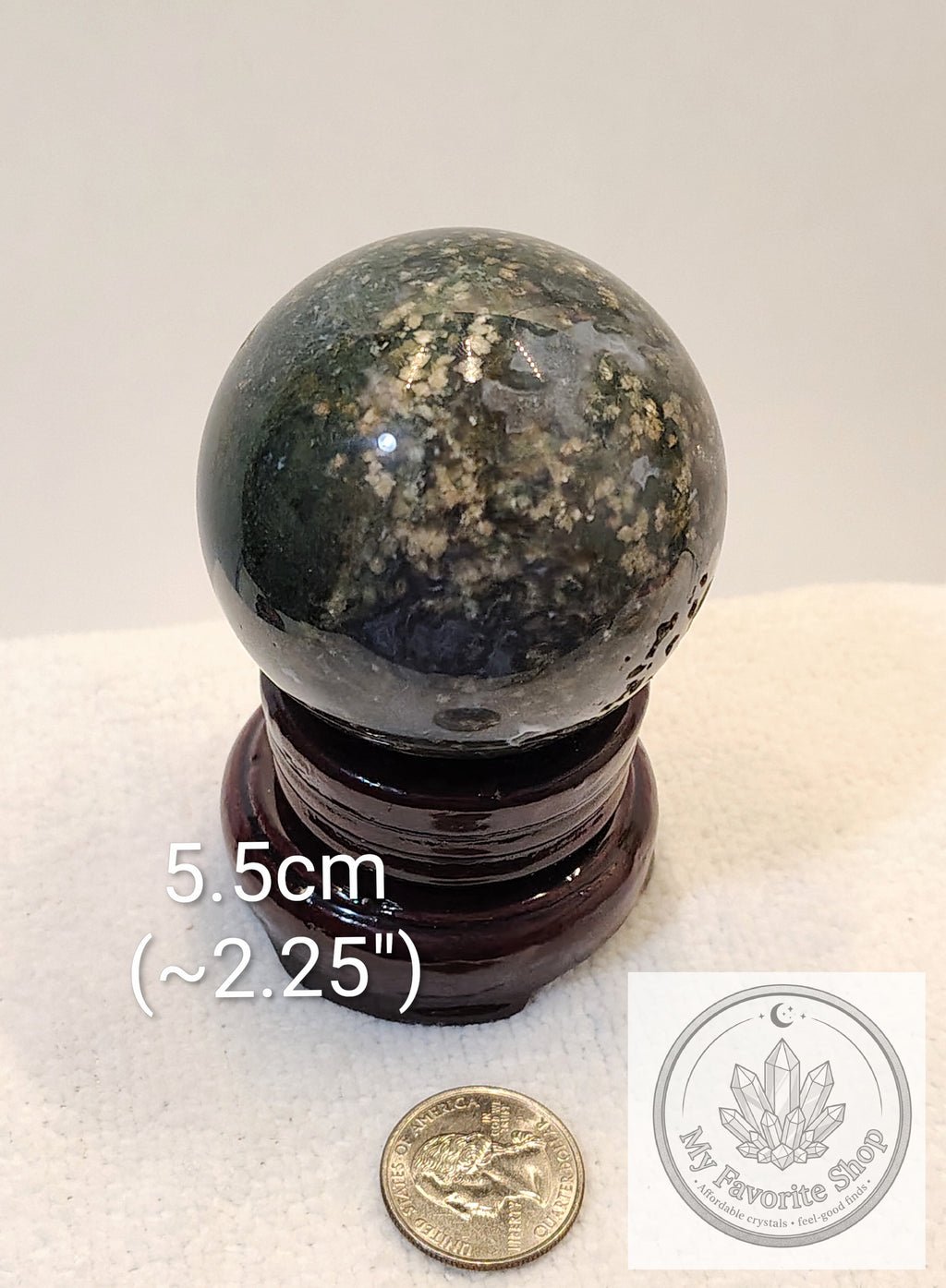 Lush Garden Moss Agate Spheres with Druzy Vugs