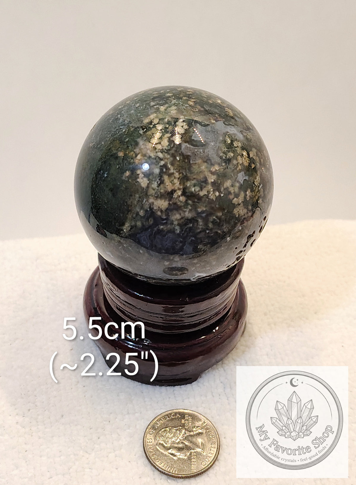 Lush Garden Moss Agate Spheres with Druzy Vugs