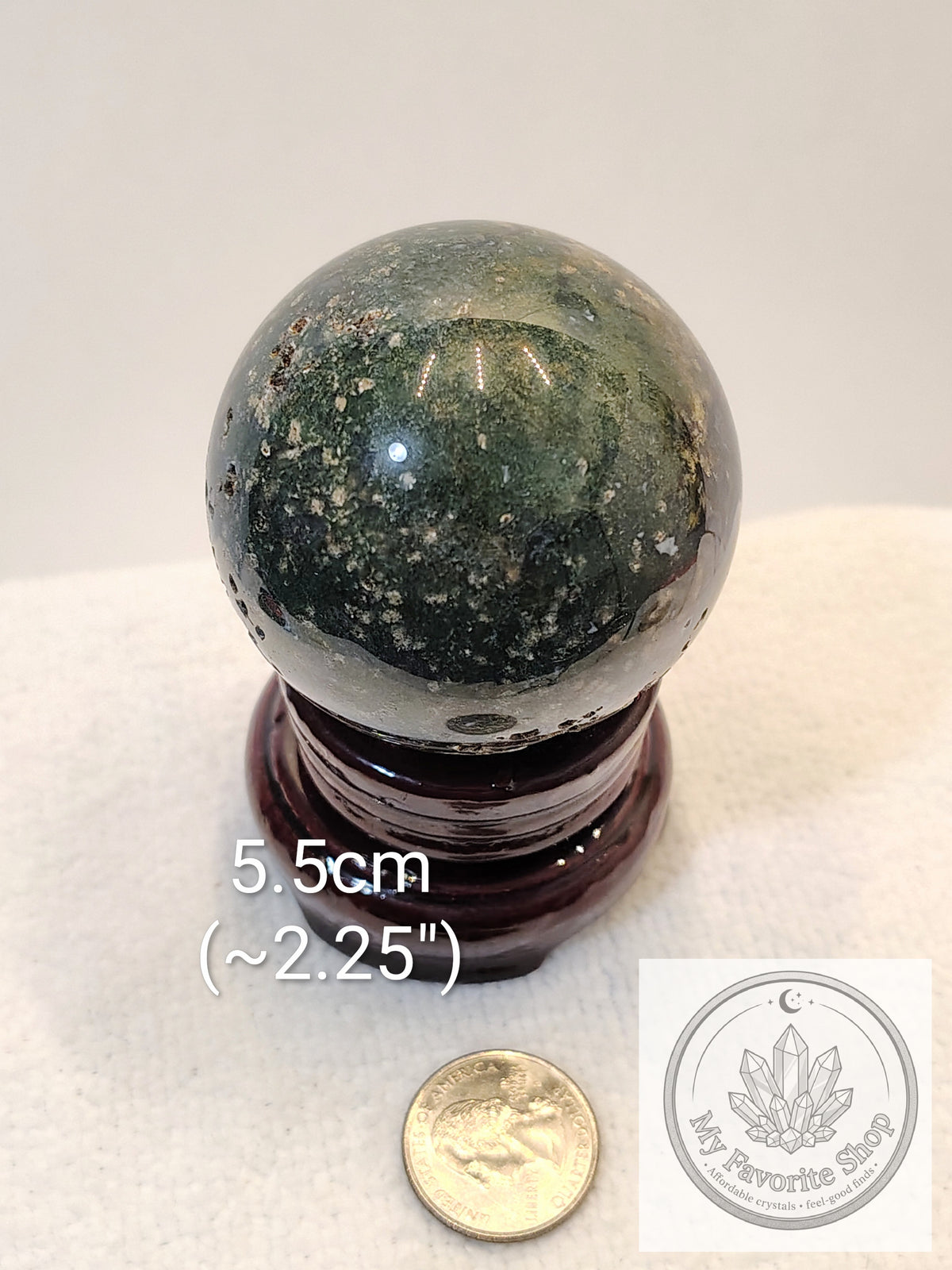 Lush Garden Moss Agate Spheres with Druzy Vugs