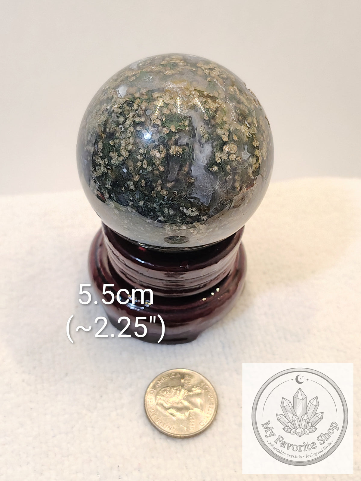 Lush Garden Moss Agate Spheres with Druzy Vugs