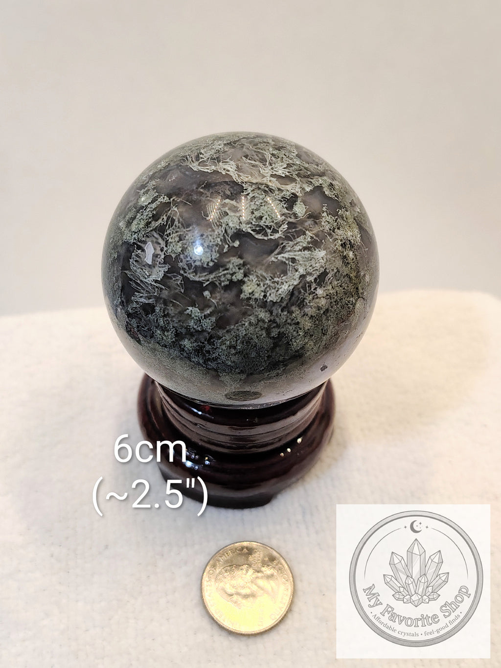 Lush Garden Moss Agate Spheres with Druzy Vugs