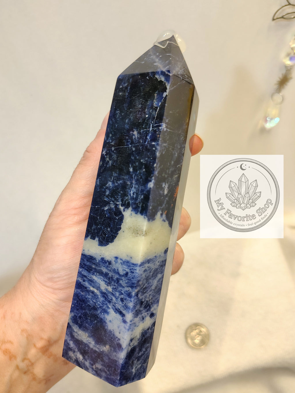 Midnight Horizon: High-Grade Royal Sodalite Tower
