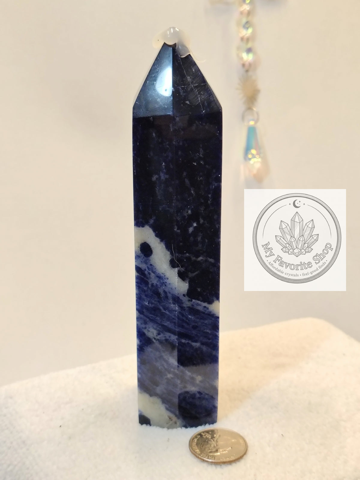 Midnight Horizon: High-Grade Royal Sodalite Tower