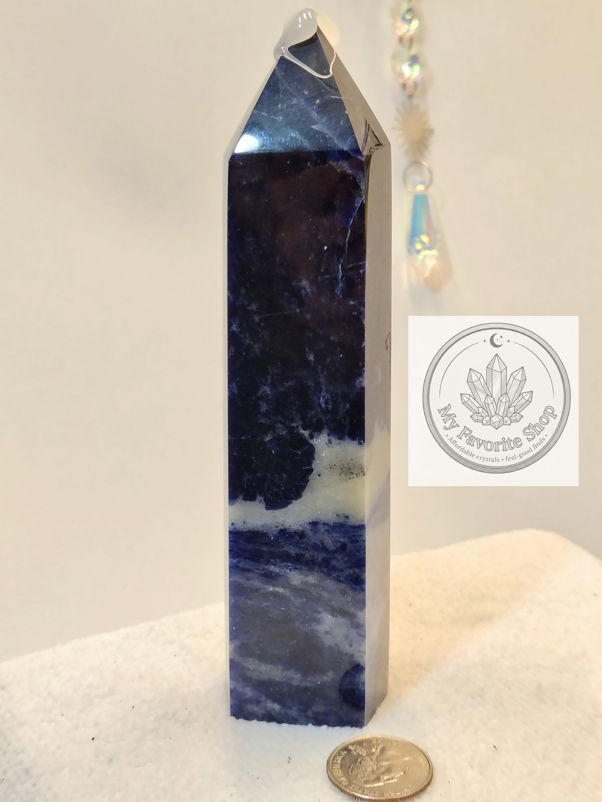 Midnight Horizon: High-Grade Royal Sodalite Tower