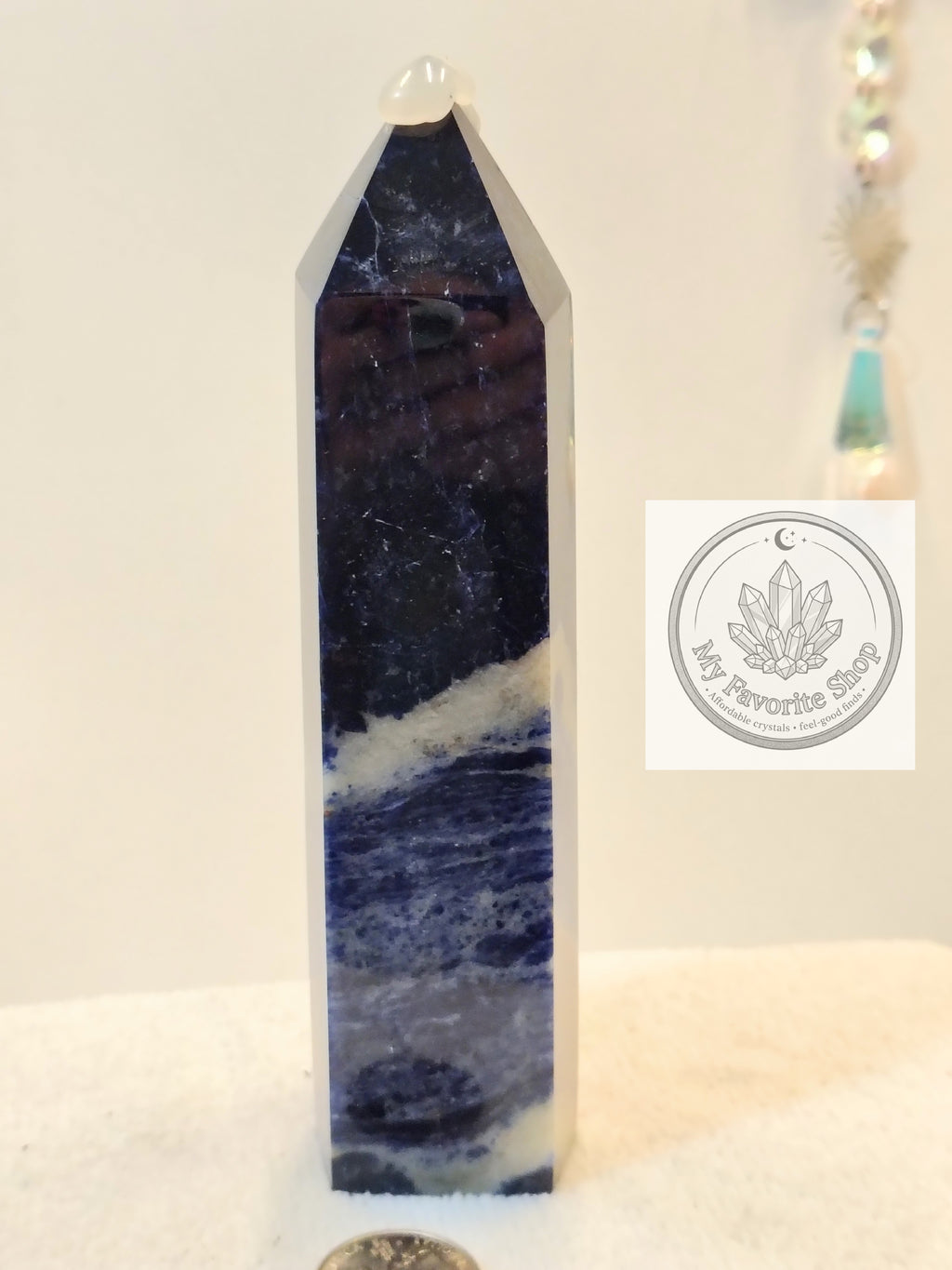 Midnight Horizon: High-Grade Royal Sodalite Tower