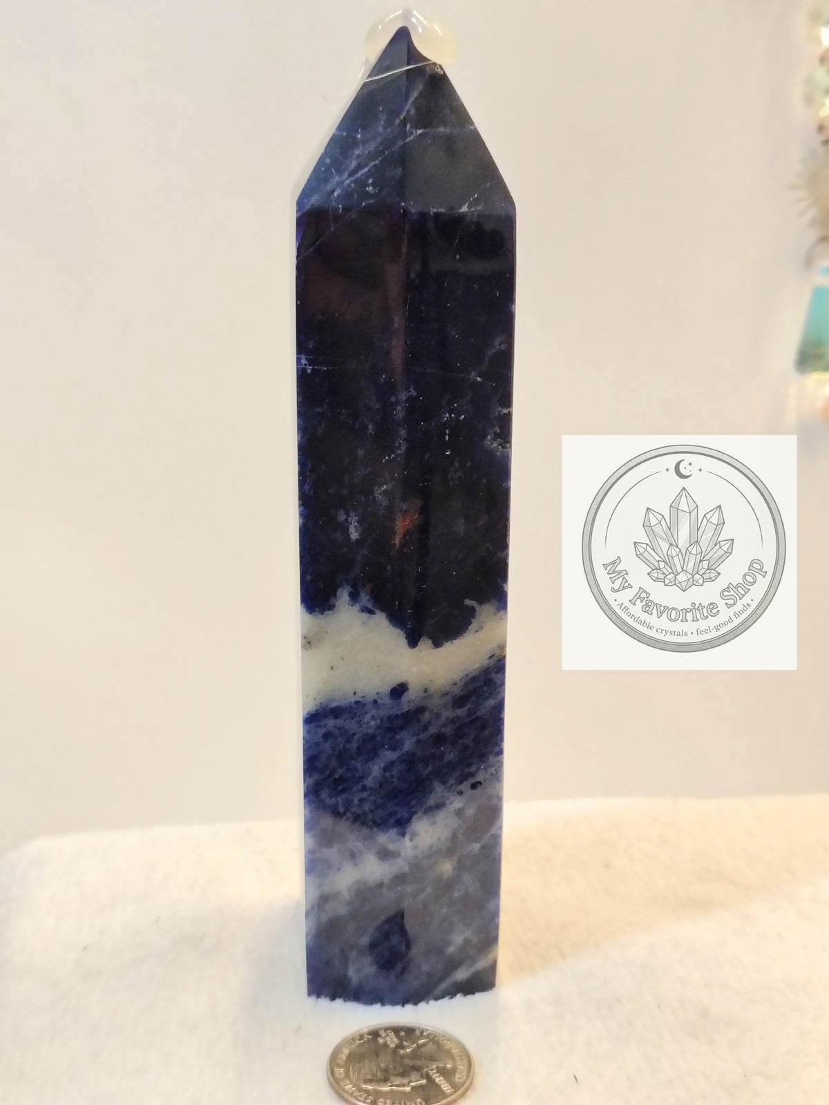 Midnight Horizon: High-Grade Royal Sodalite Tower