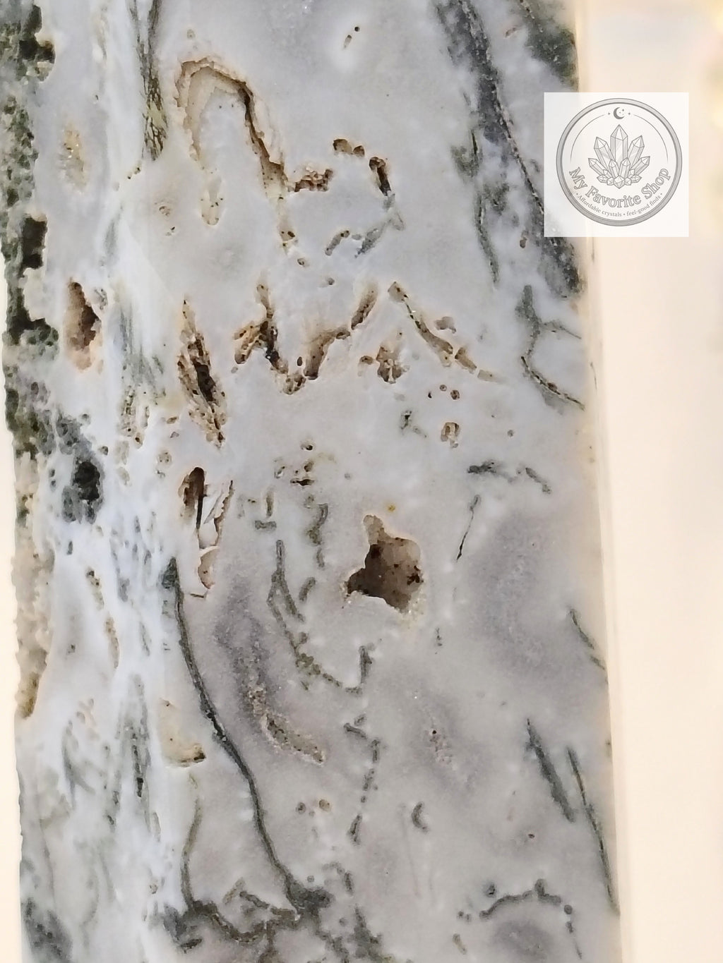 High-Grade Tree Agate Statement Tower | Natural Forest Landscape & Druzy Vugs