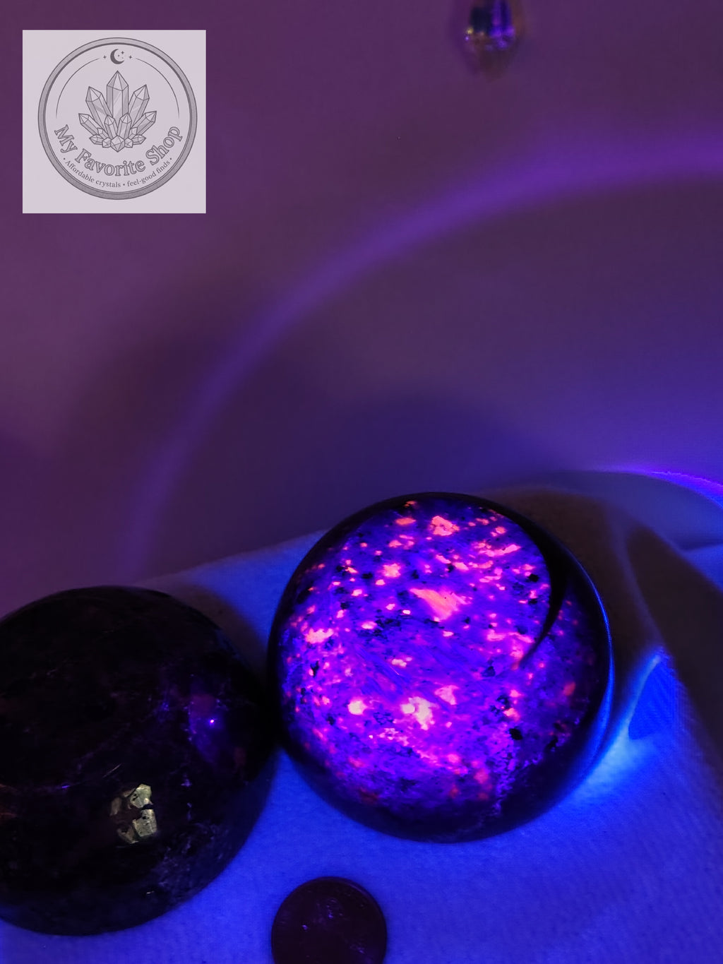 Hand-Carved Emberlite Bowls | UV-Reactive Stone