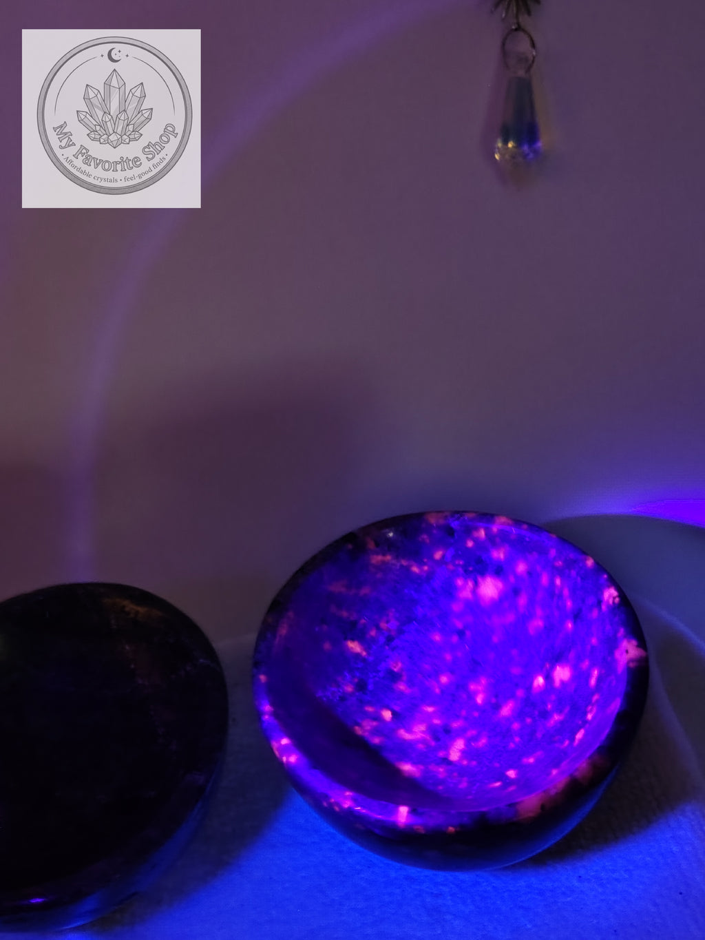 Hand-Carved Emberlite Bowls | UV-Reactive Stone
