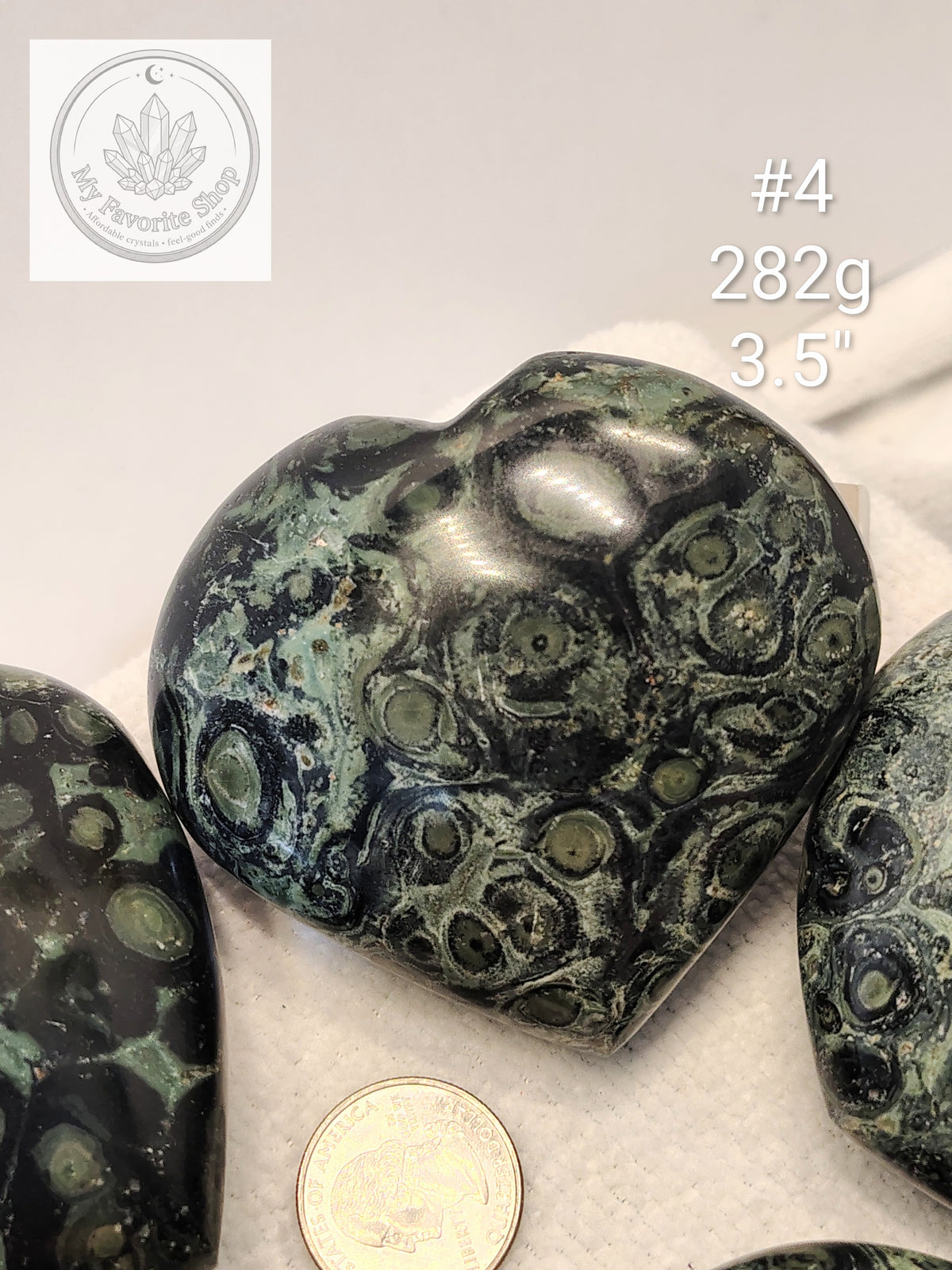 Ancient Energy: Kambaba Jasper Carved Hearts