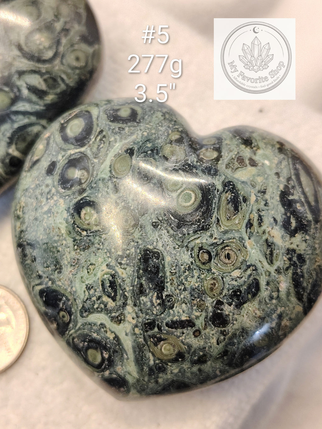 Ancient Energy: Kambaba Jasper Carved Hearts