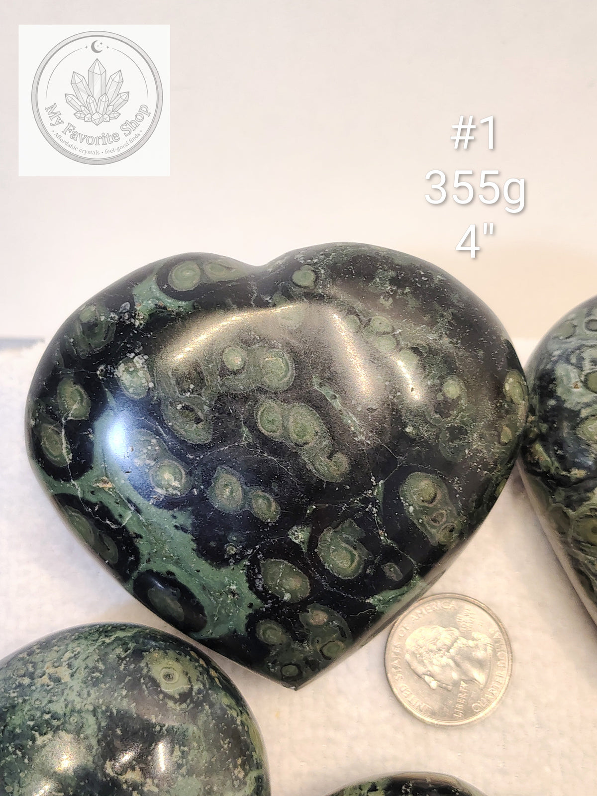 Ancient Energy: Kambaba Jasper Carved Hearts