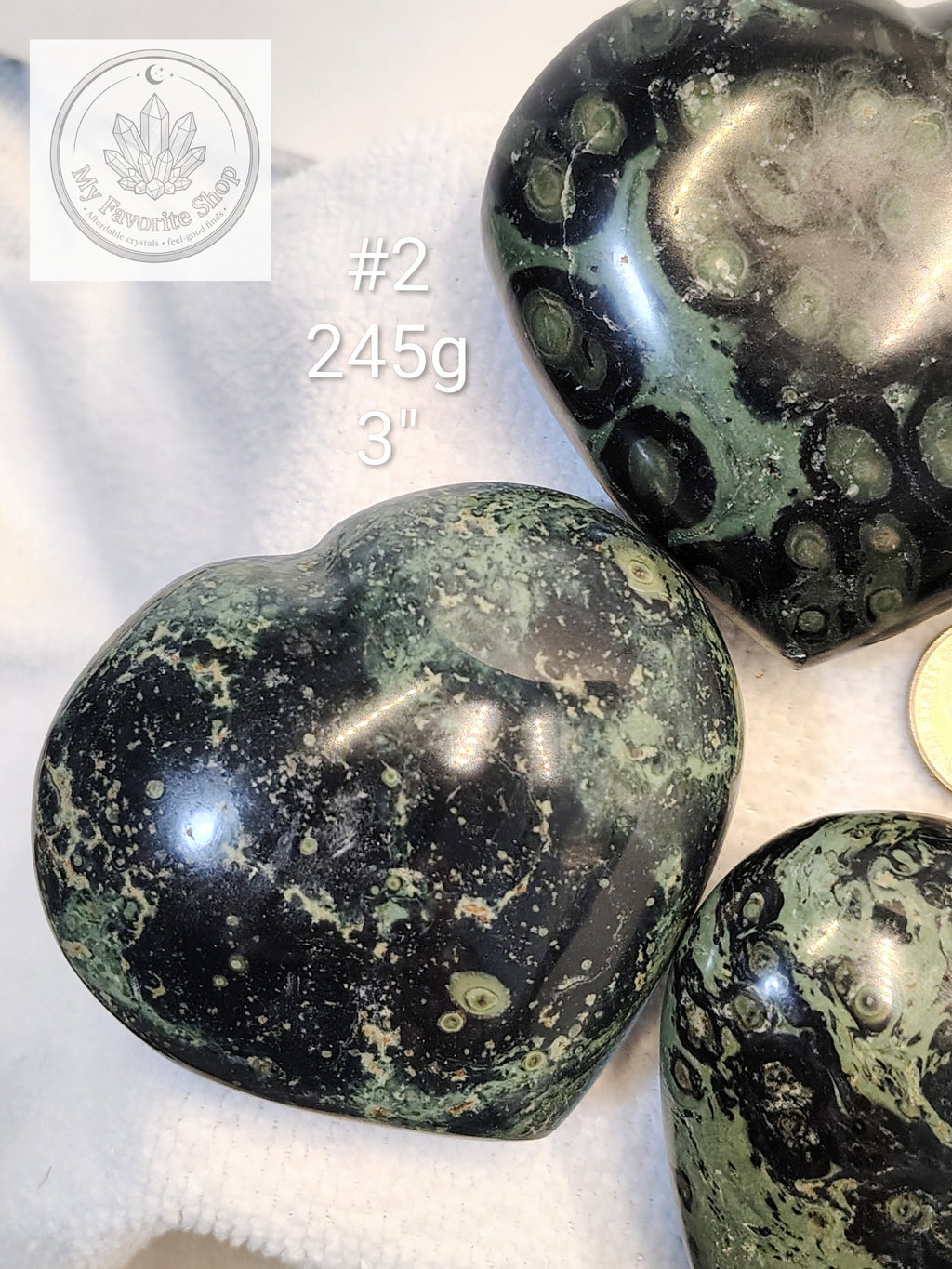 Ancient Energy: Kambaba Jasper Carved Hearts