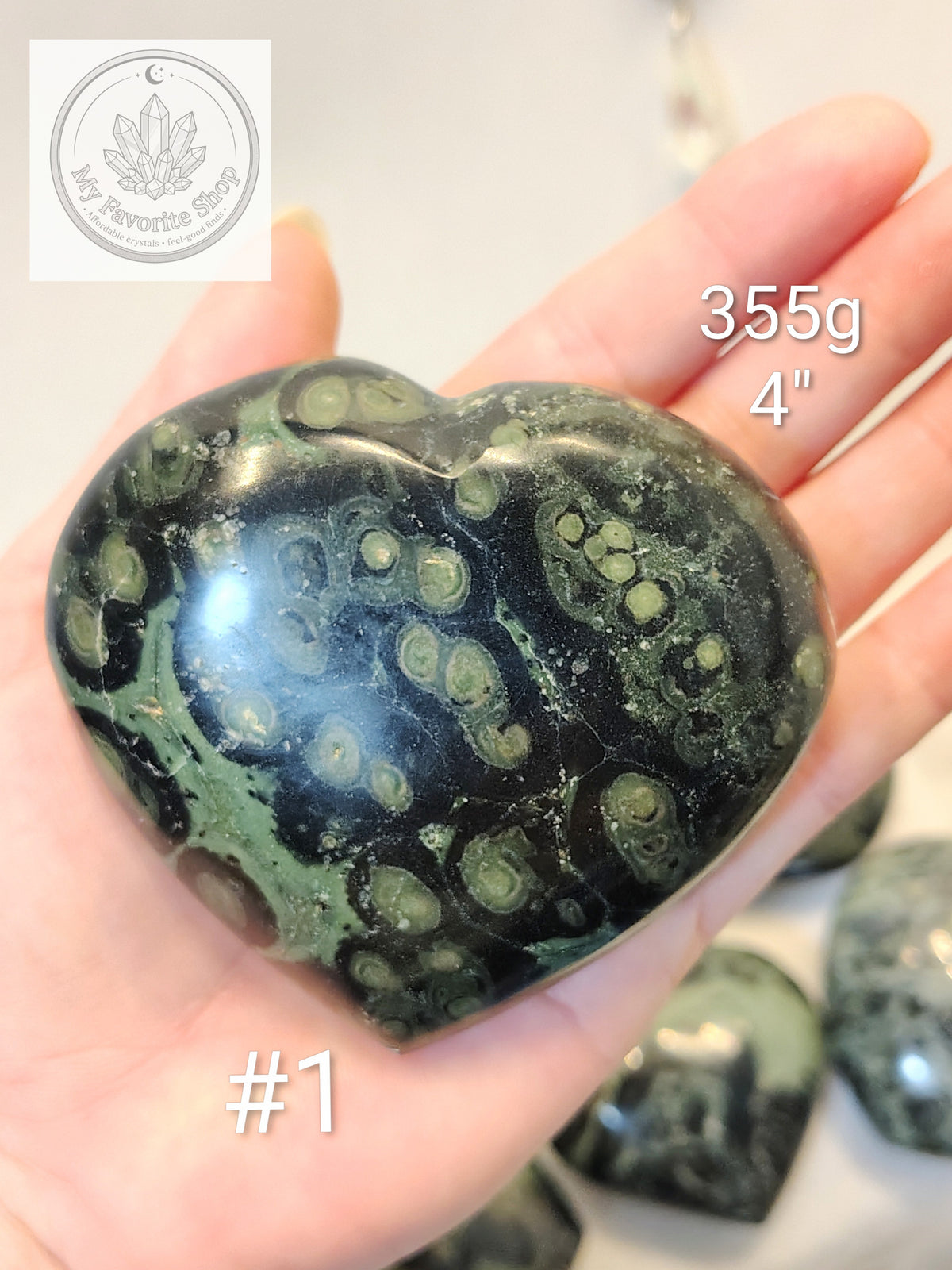 Ancient Energy: Kambaba Jasper Carved Hearts