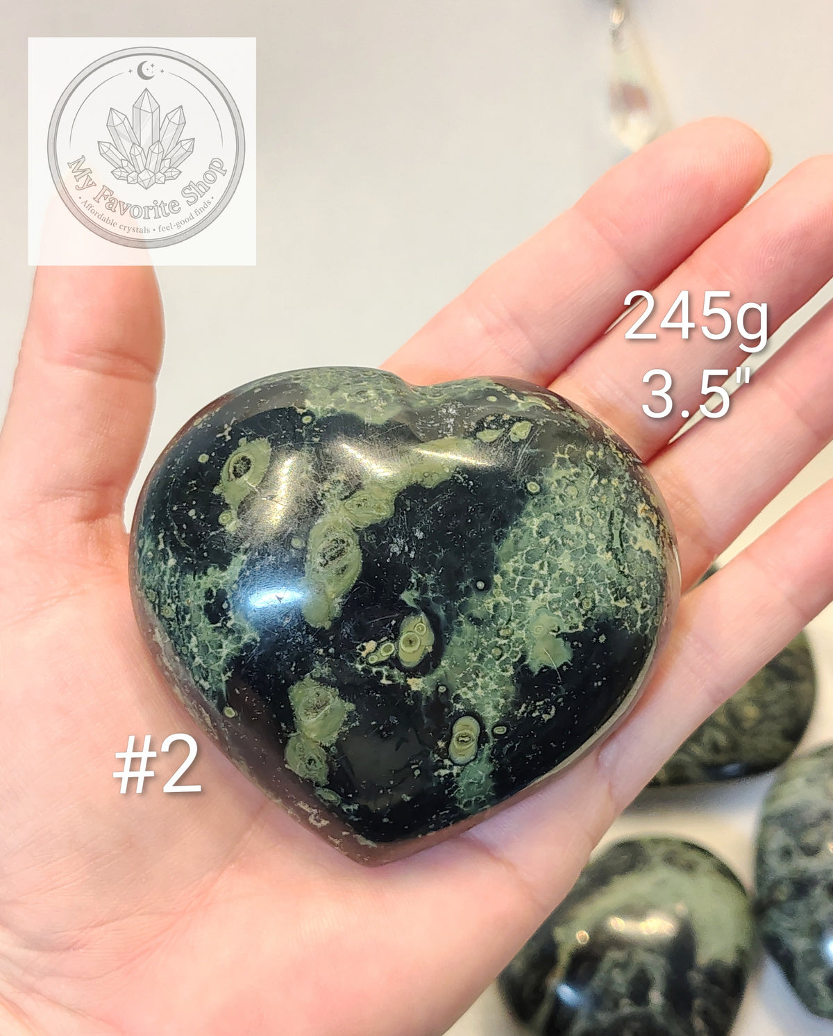 Ancient Energy: Kambaba Jasper Carved Hearts