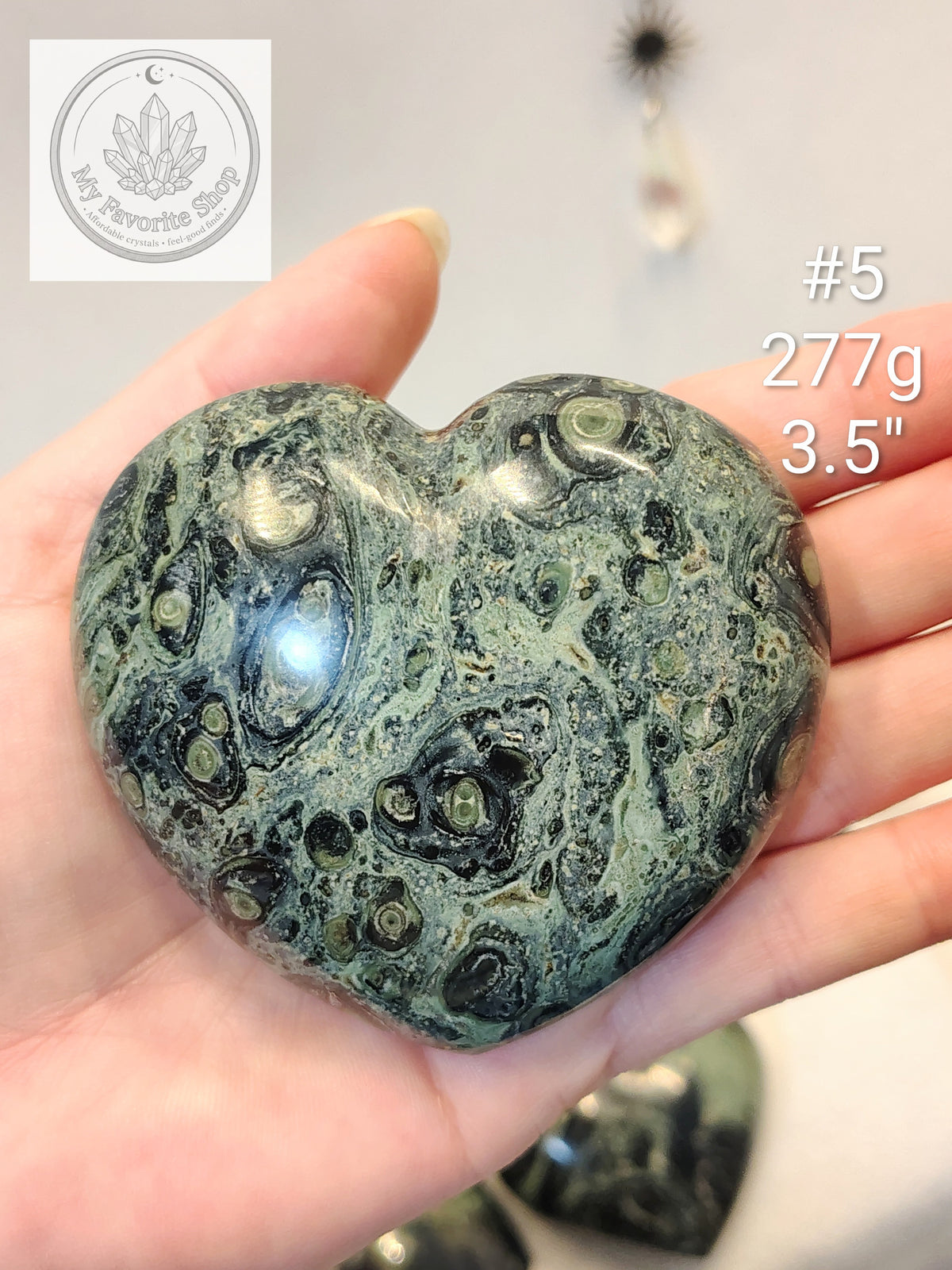 Ancient Energy: Kambaba Jasper Carved Hearts