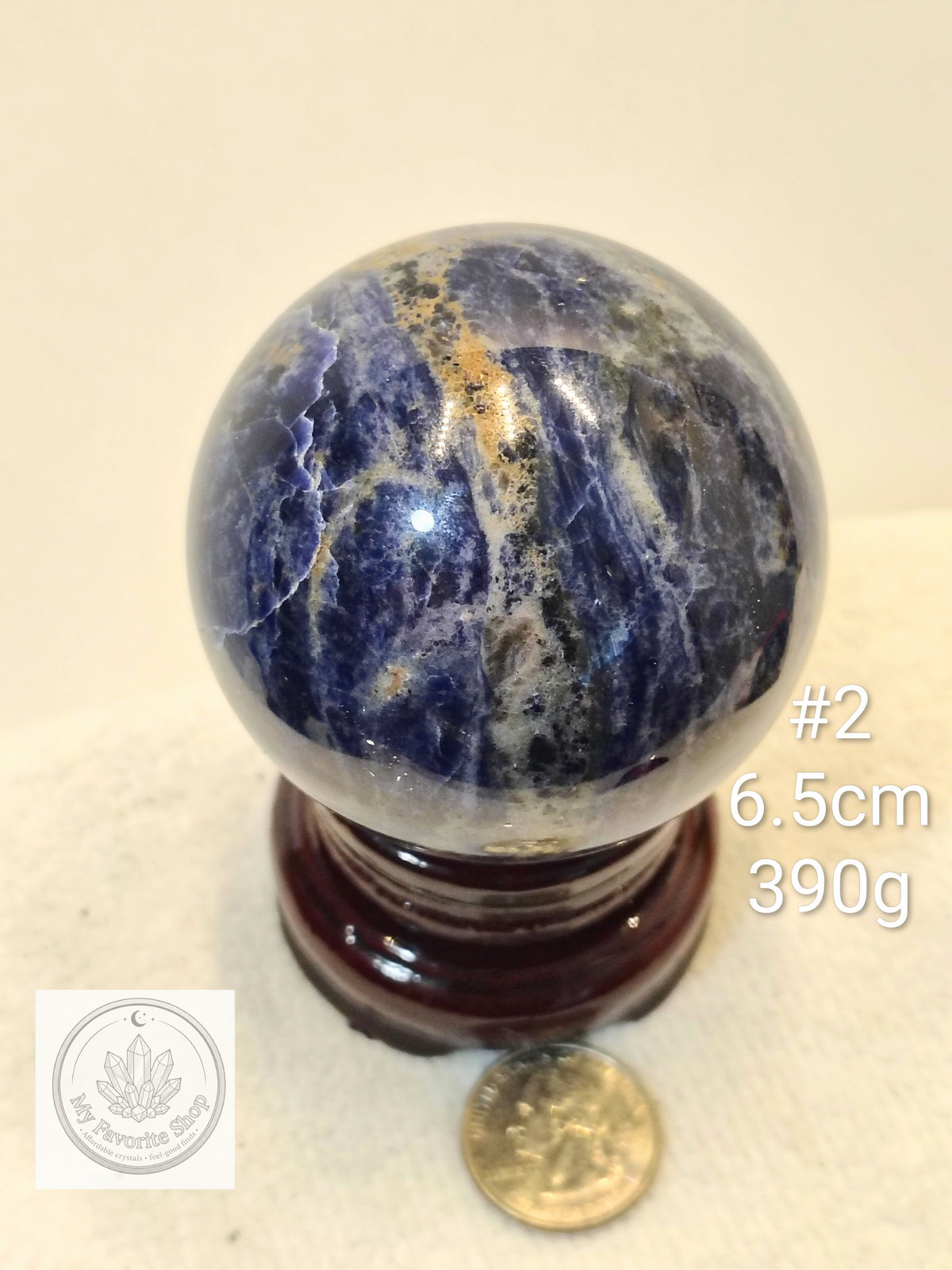 Natural Sunset Sodalite Crystal Spheres | Intuition, Harmony & Truth