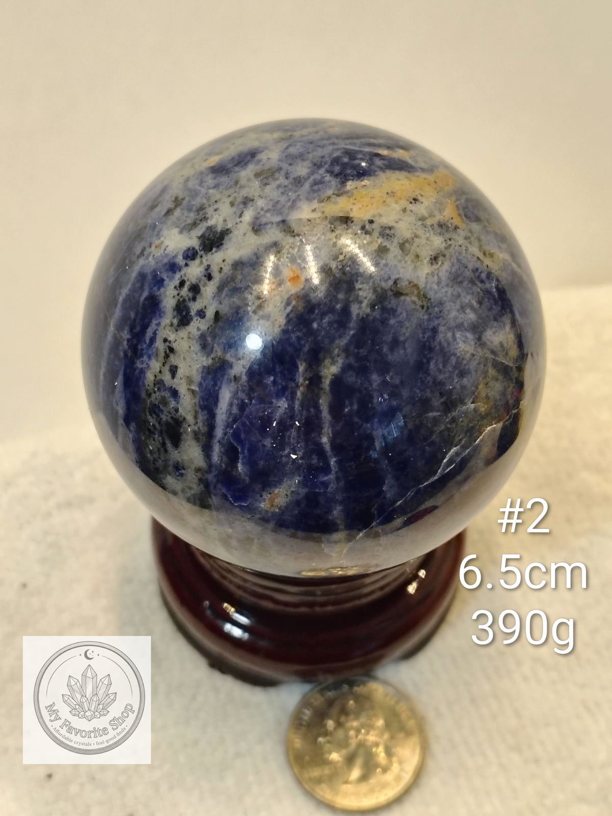 Natural Sunset Sodalite Crystal Spheres | Intuition, Harmony & Truth