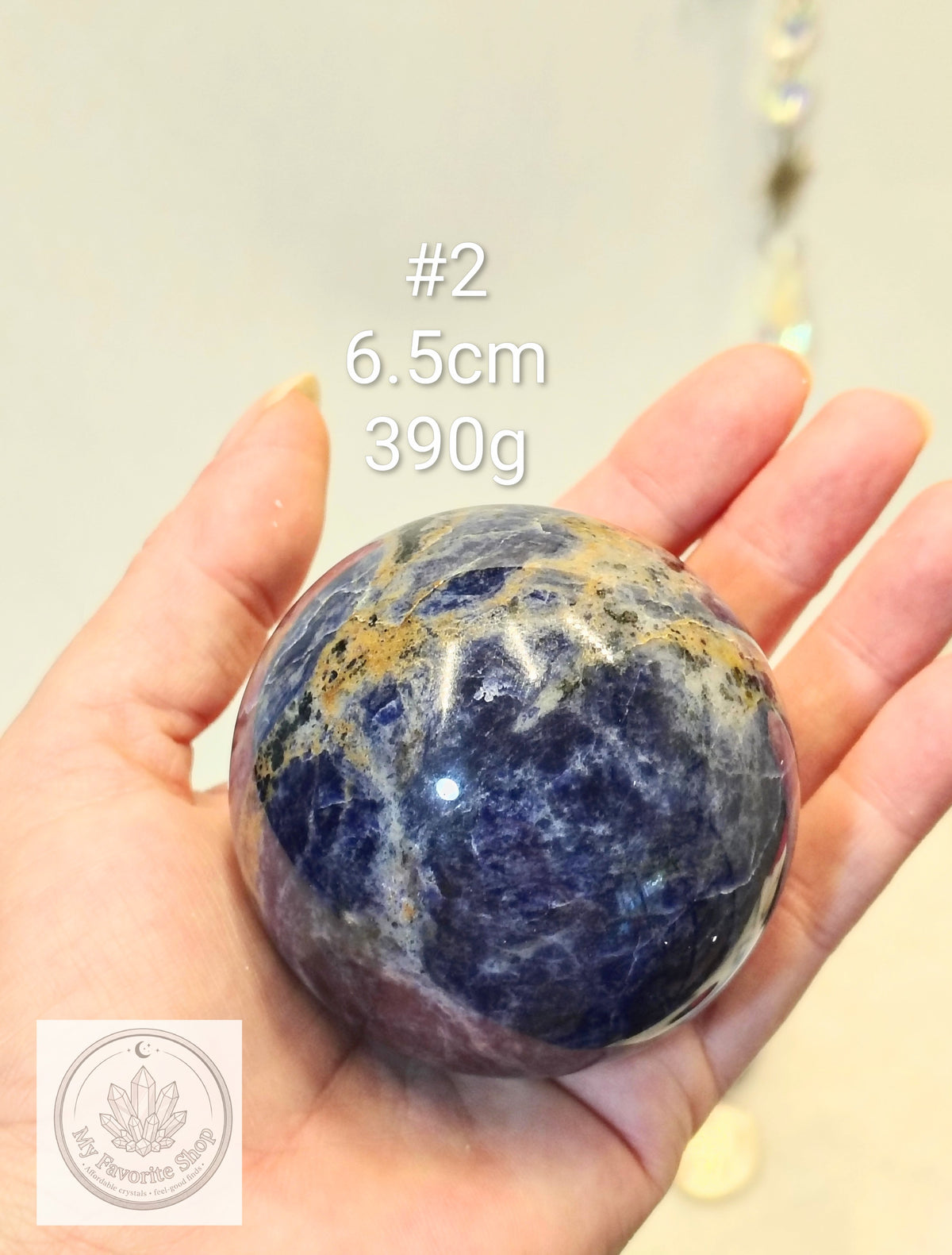 Natural Sunset Sodalite Crystal Spheres | Intuition, Harmony & Truth