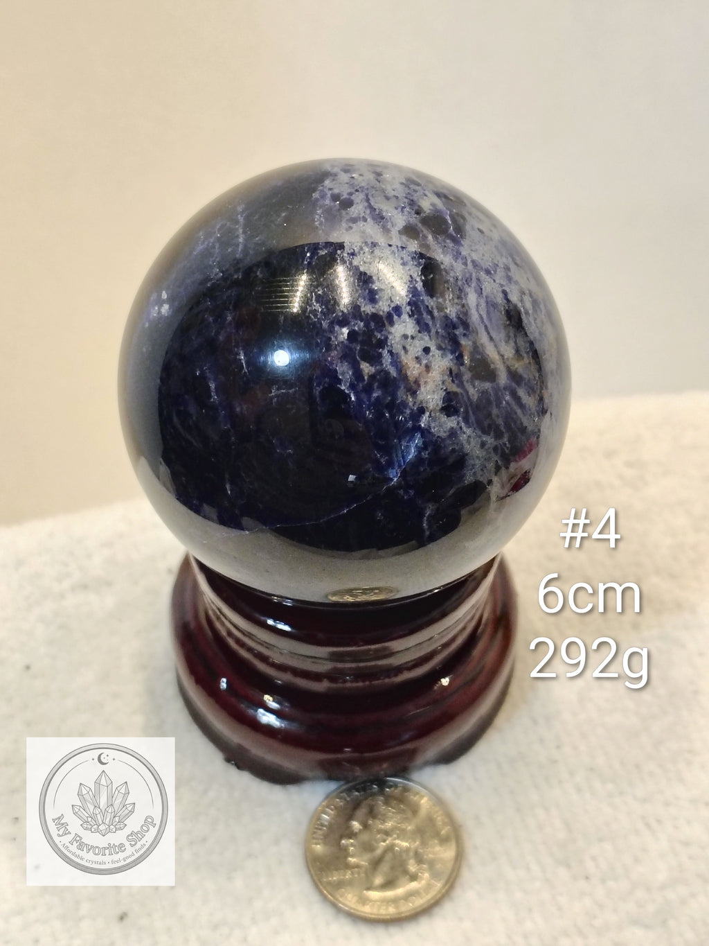 Natural Sunset Sodalite Crystal Spheres | Intuition, Harmony & Truth
