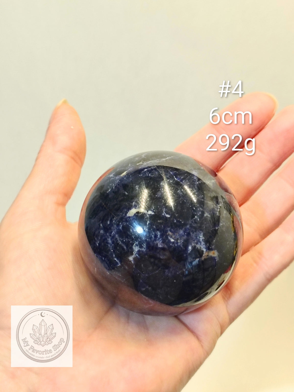 Natural Sunset Sodalite Crystal Spheres | Intuition, Harmony & Truth